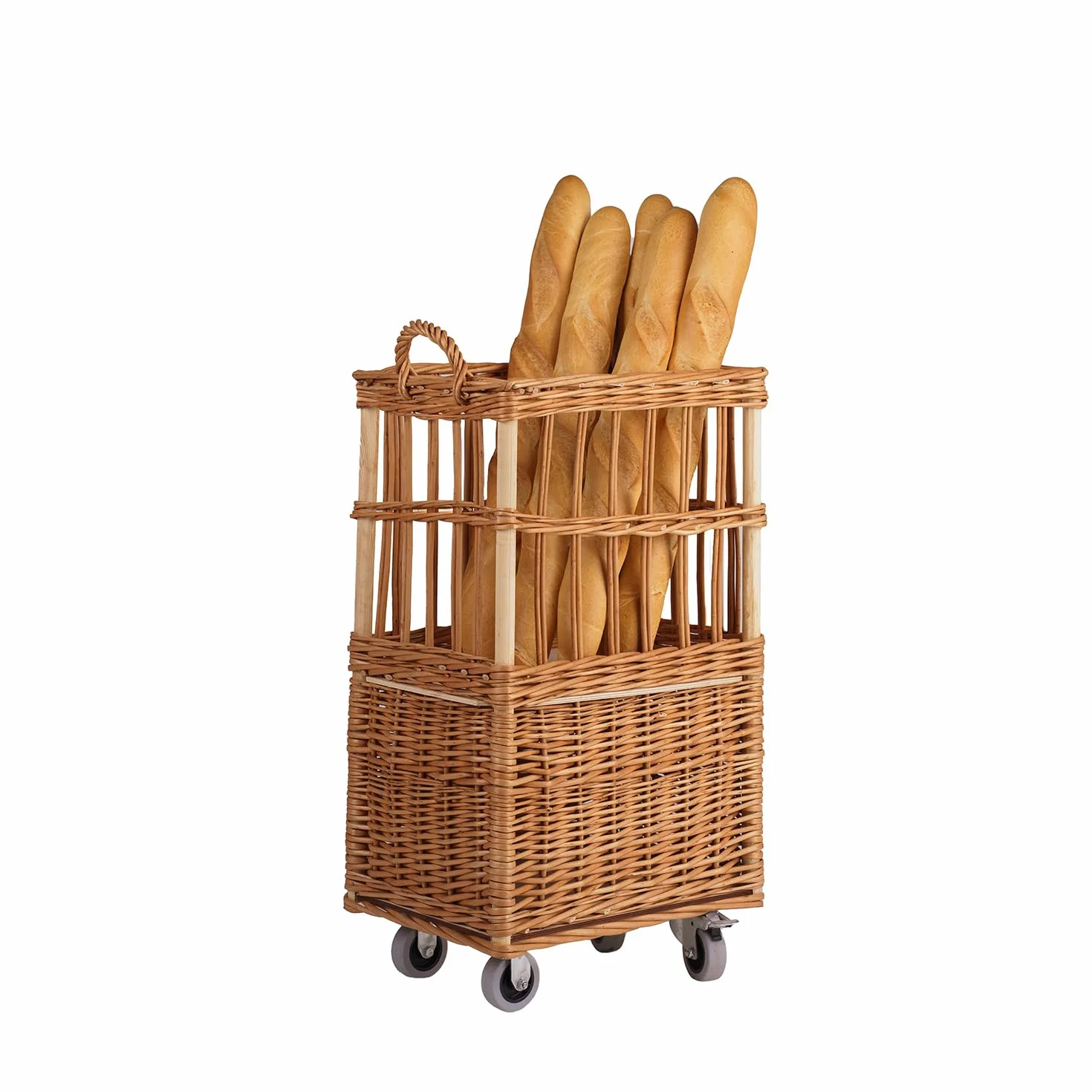 e-wicker24 Kosz na bagietki z wikliny, koszyk na pieczywo