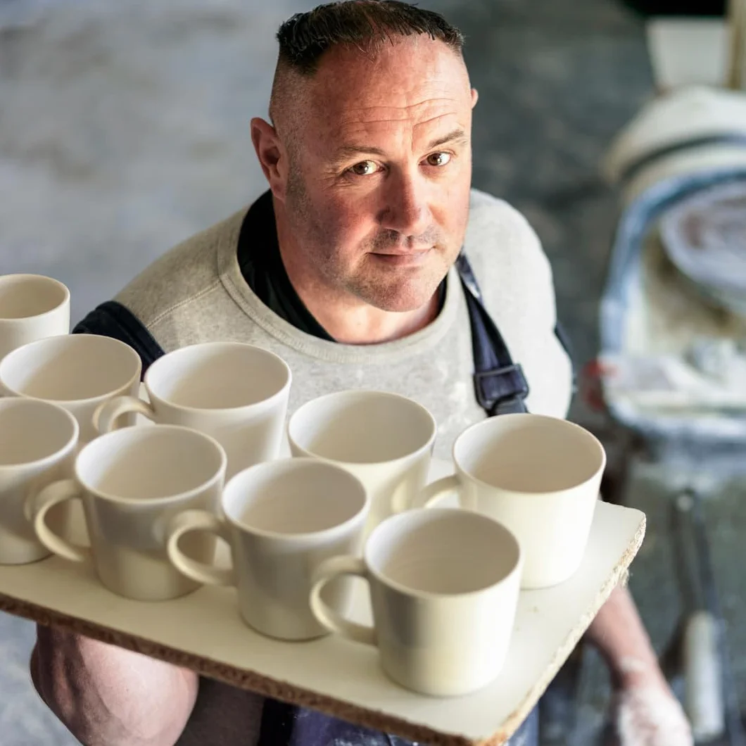 Keith Brymer Jones Zakres słów bardzo duży porcelanowy kubek kubek, biały