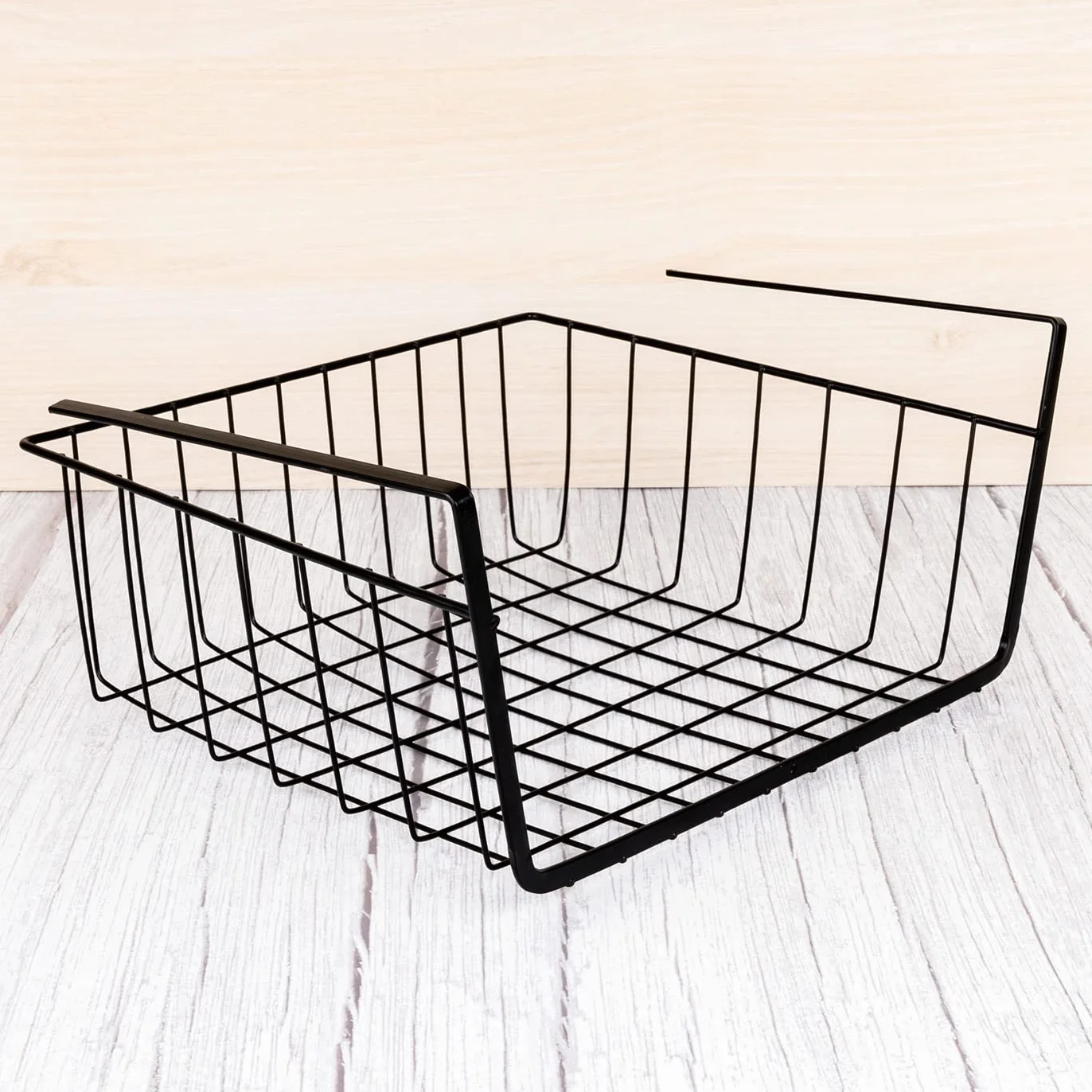 Pack 2 Kosze do przechowywania pod półką Metalowy kosz na szafki kuchenne 30x24x14cm Kosz Wiszący Przechowywanie pod półką