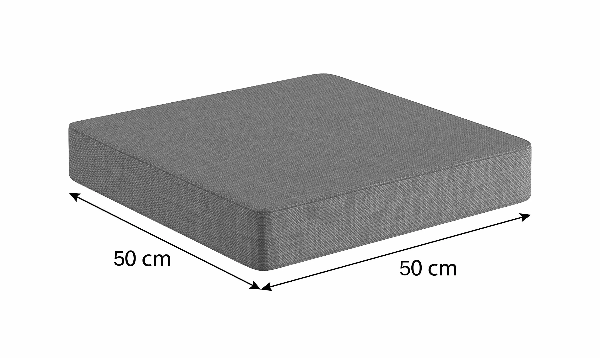 sunnypillow poduszka na ławkę, ze zdejmowaną poszewką, poduszka na ławkę ogrodową, wiele kolorów i rozmiarów do wyboru 50 x 50 x 5cm kremowy