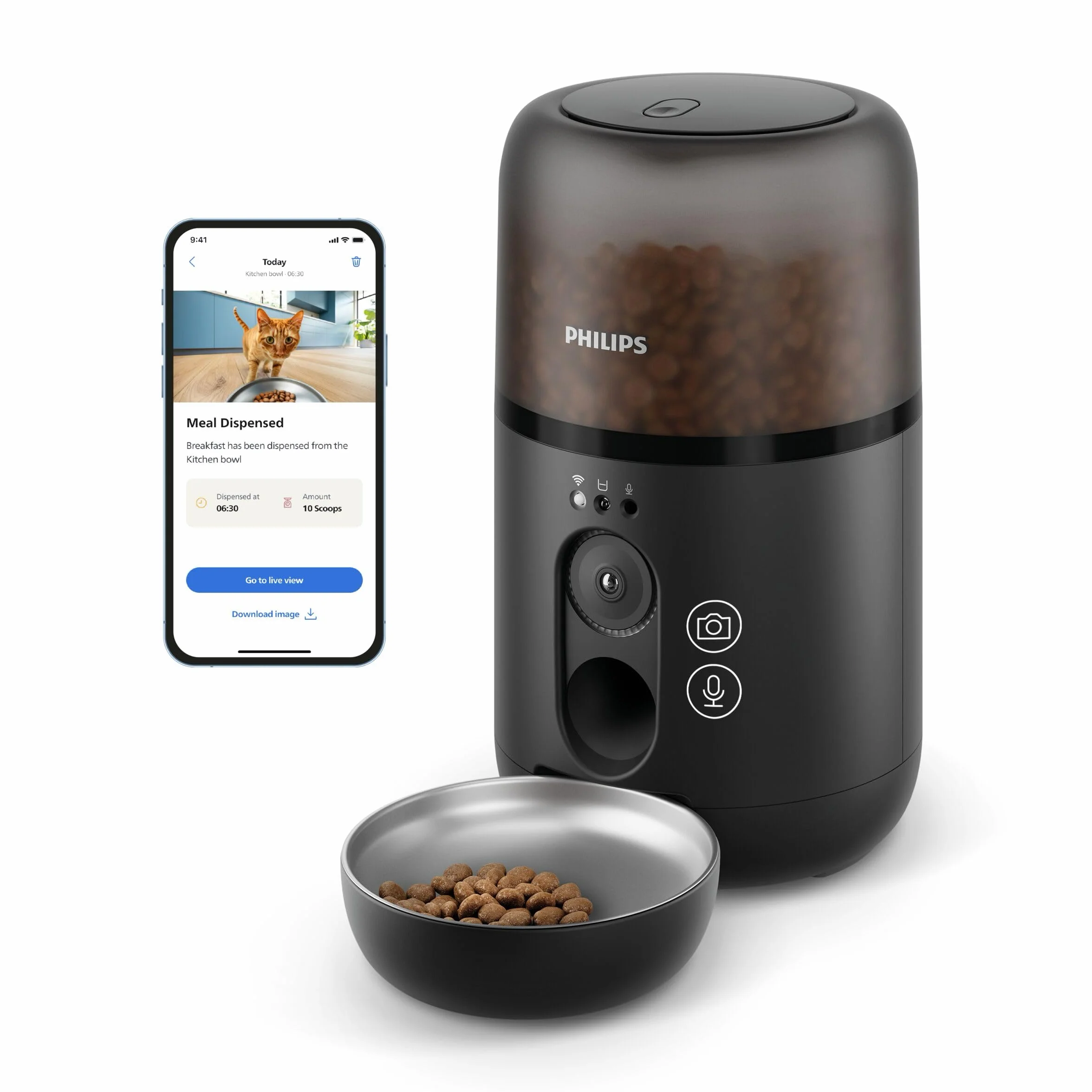 Philips Inteligentny Podajnik Karmy Dla Zwierząt z Kamerą PAW5320/02