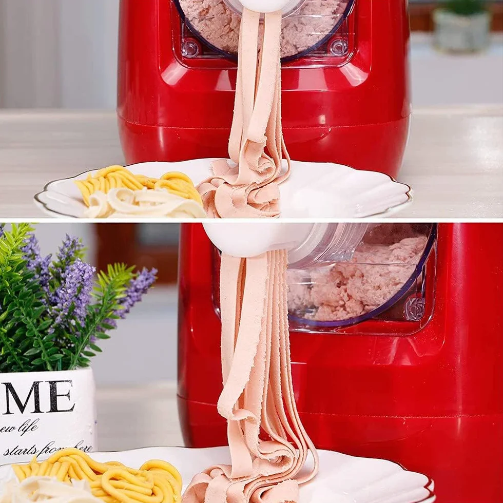 Automatyczna maszyna do robienia makaronu, elektryczna maszyna do makaronu spaghetti z 13 krążkami kształtowymi do domowego makaronu, spaghetti, fettucine i penne, do 650 g mąki