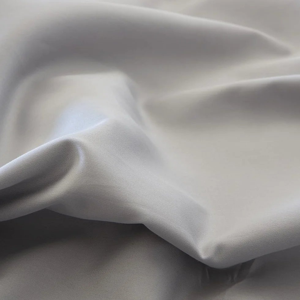 COTTON ARTean Zestaw pościeli z egipskiej satyny bawełnianej DE 300 wątków szary perłowy łóżko 160 x 190/200. 100% bawełna egipska szara