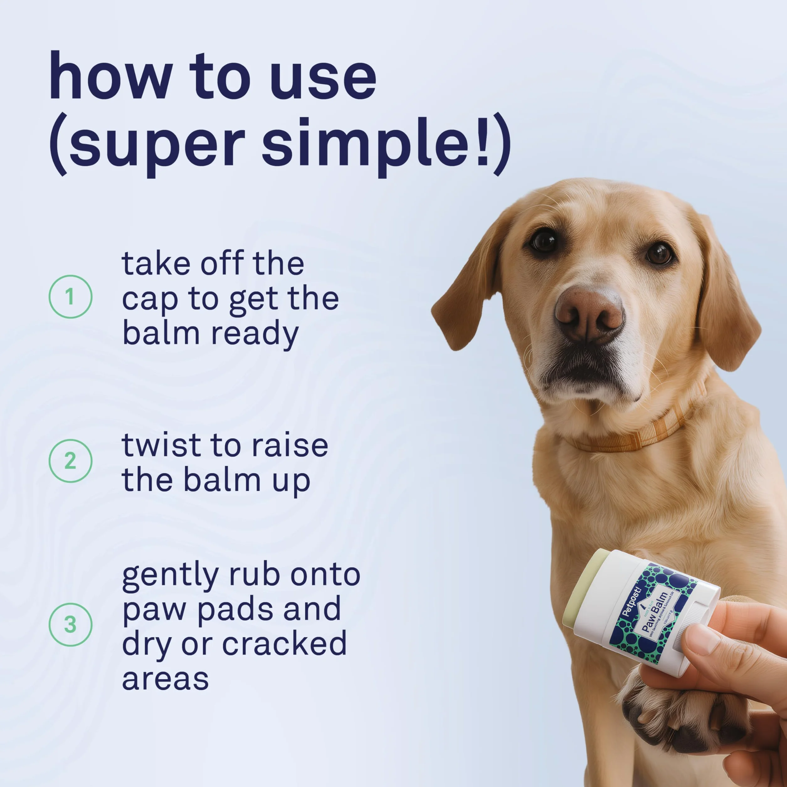 Petpost | Paw Balm for Dogs - Nourishing Cream Soothes Itchy, Dry Dog Paws with Moisturizing Ingredients - Organic Coconut Oil, Jojoba Oil, and Shea Butter