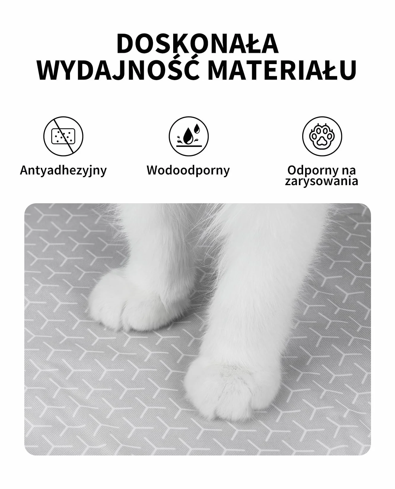 PETKIT PURA MAX 2 Wkładki do Toalet dla Kotów, Mata Antyadhezyjna, Wodoodporna, Odporna na Zadrapania