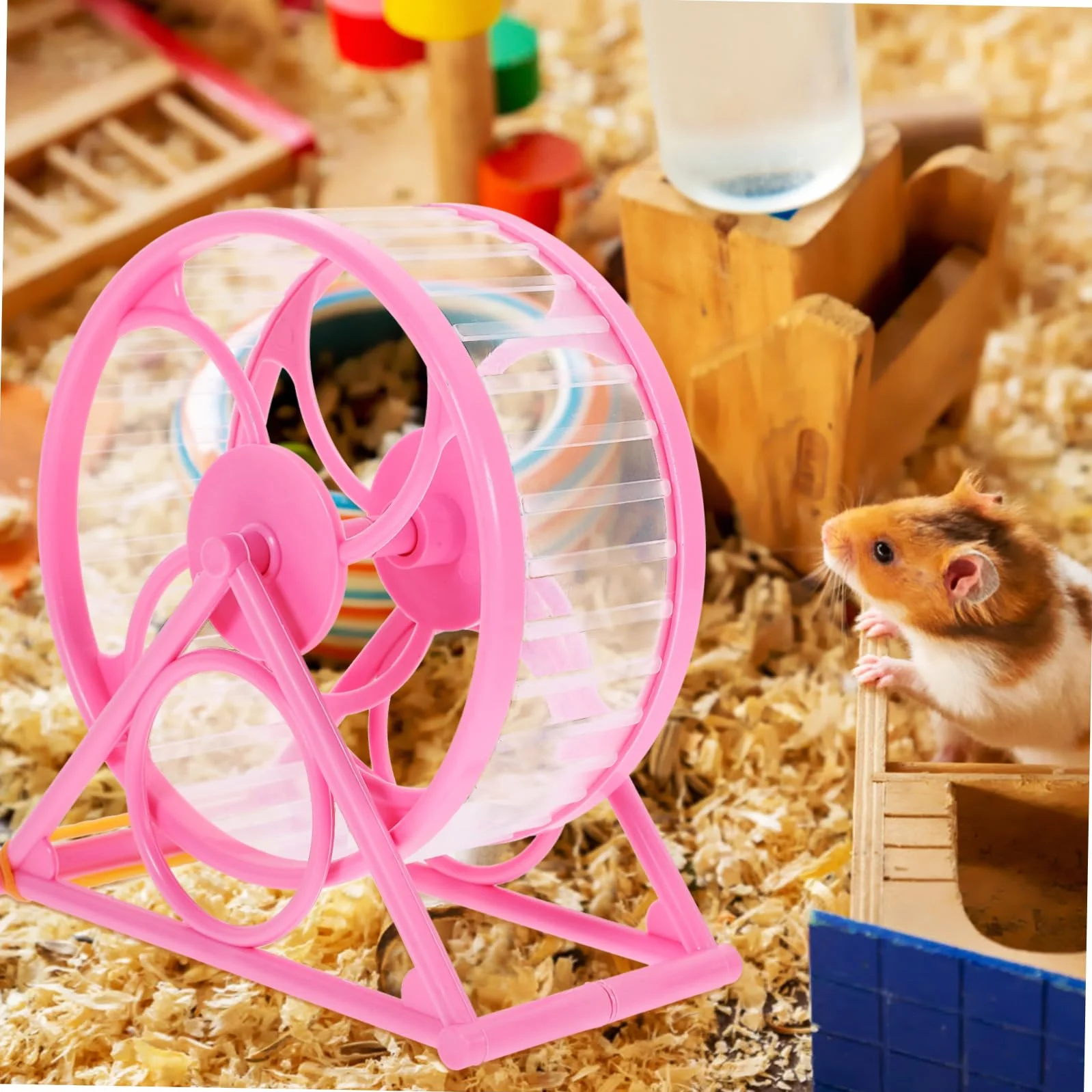 INOOMP Kołowrotek Do Biegania dla Małych Zwierząt Cichy Hamsterski Sportowy Φcm
