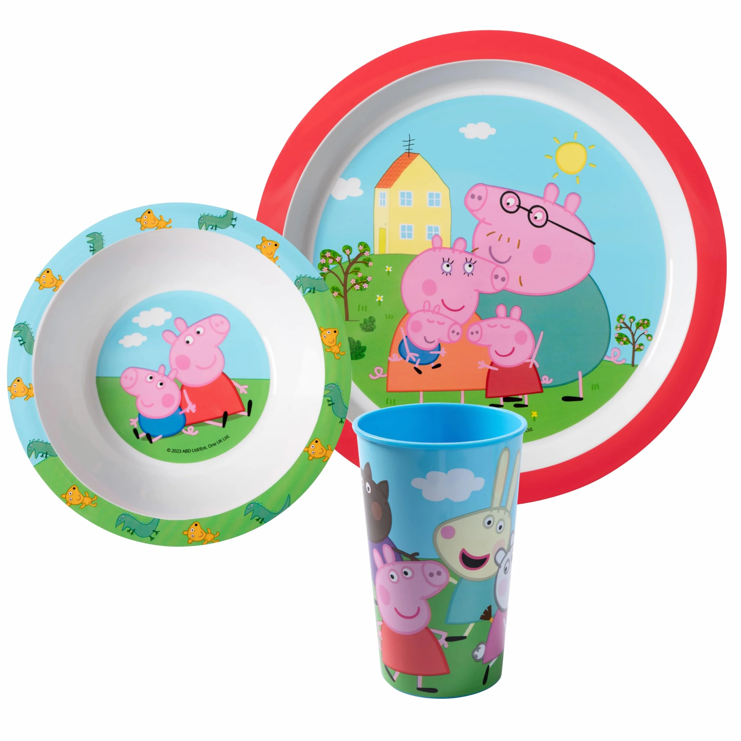 Świnka Peppa 3-częściowy zestaw śniadaniowy