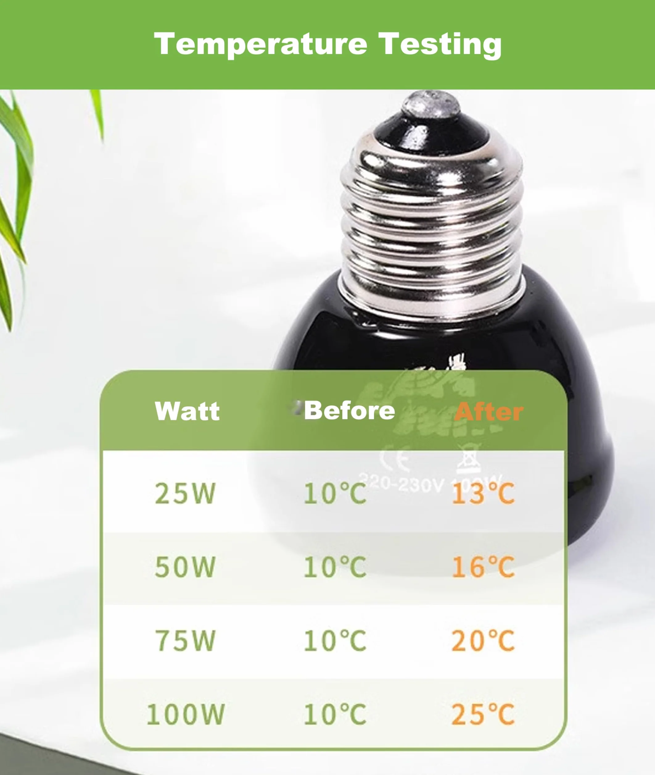 Lampa grzewcza dla gadów 100 W czarny 220-230 V