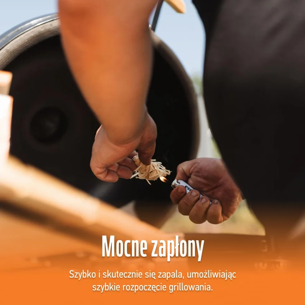 Texas Club Wood Wool Ekologiczne podpałki z przędzy i naturalnej wełny drzewnej do pieców, grilli, kominków, ognisk | Bezpieczny i łatwy w użyciu, długotrwałe spalanie, 32 sztuki