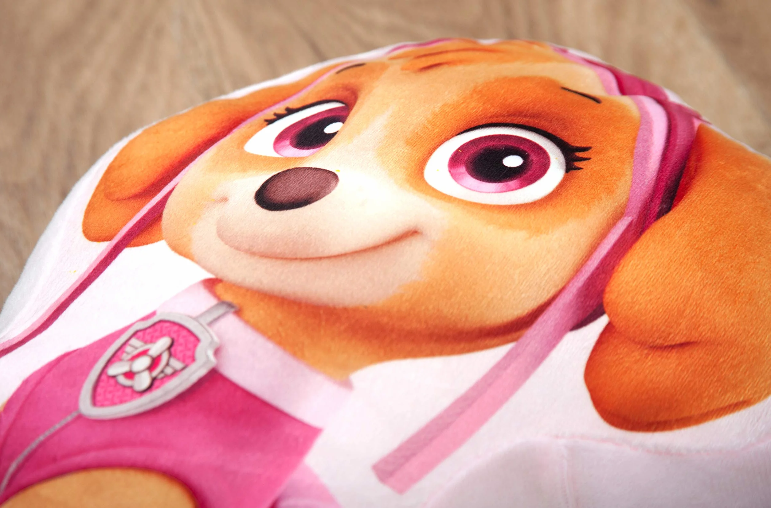 Herding Paw Patrol poduszka konturowa, 35 x 20 x 5 cm, poliester, różowa/brązowa