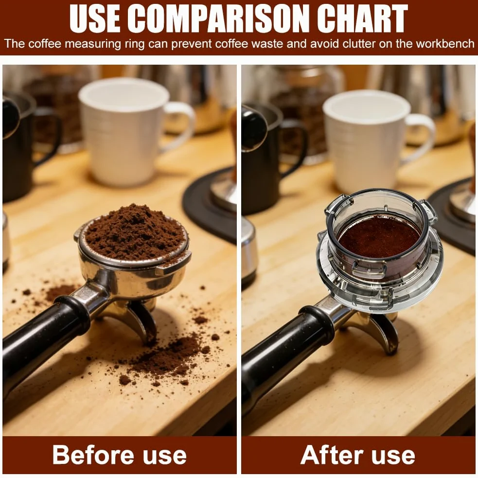 Ekspres do kawy 54 mm, lejek dozujący do espresso, Sage-Dosing Funnel, kompatybilny z filtrami portowymi Sage-Breville