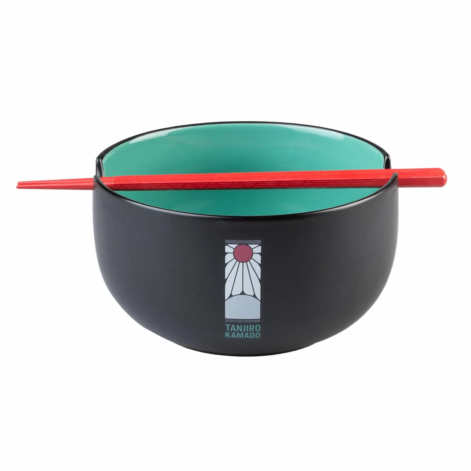 Grupo Erik Ramen Bowl Set With Chopsticks - Demon Slayer Manga Gifts | 31.7 oz - 900 ml, 6.5 x 3.5 inches - 16.4 x 9 cm Noodle Bowl With Chopsticks | Demon Slayer Merch
