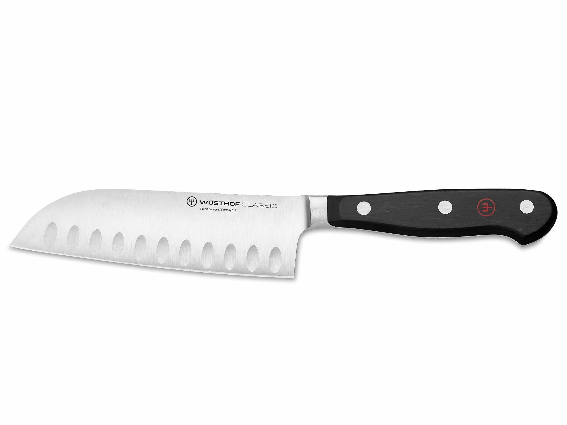 WÜSTHOF Santoku Classic (1040131314), ostrze 14 cm, kute, stal nierdzewna, bardzo ostre, azjatycki nóż szefa kuchni, nóż do sushi