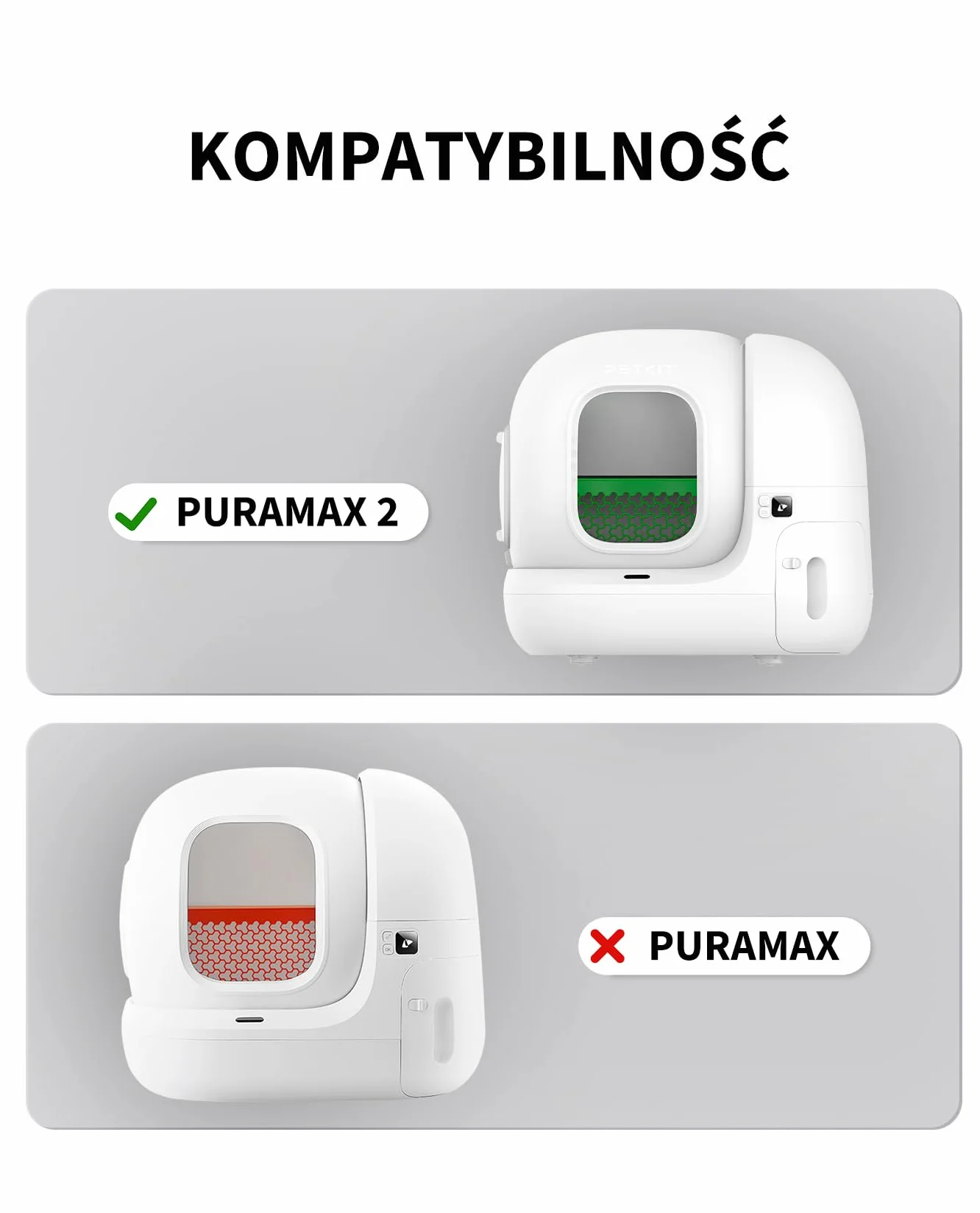 PETKIT PURA MAX 2 Wkładki do Toalet dla Kotów, Mata Antyadhezyjna, Wodoodporna, Odporna na Zadrapania