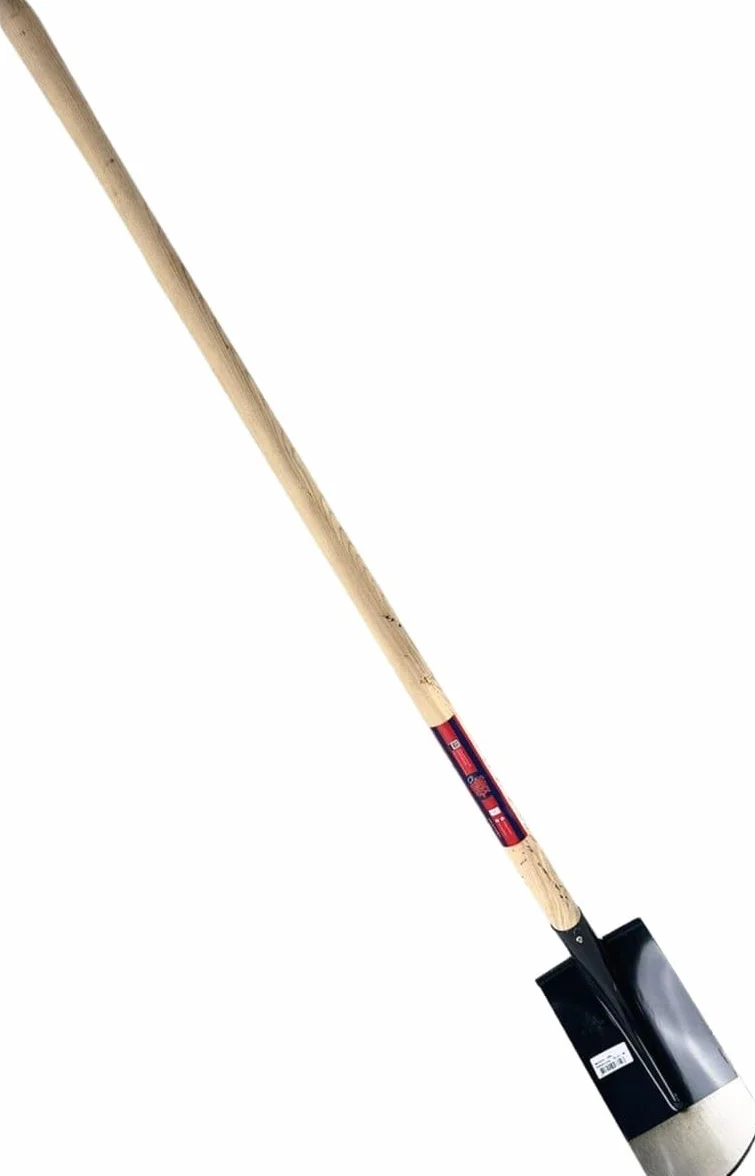 Łopata do rowu kablowego 11 cm, szufla do rowu ze stalowym trzonkiem 130 cm, duża szufla ogrodowa z metalu, szufla ogrodowa do rowów kablowych i precyzyjnej uprawy gleby, narzędzie ogrodowe