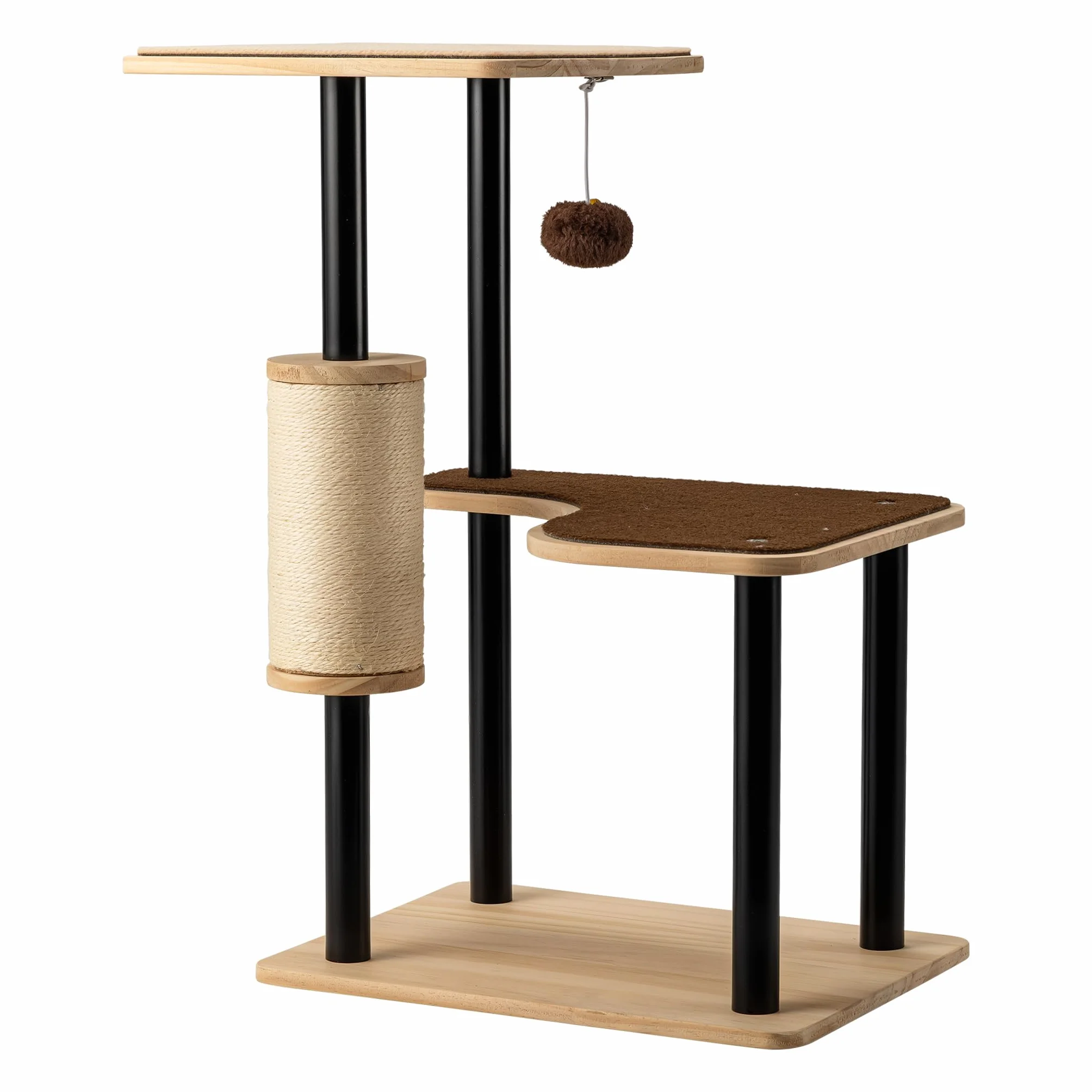 Drapak dla kota metalowy 40 x 30 x 62 cm z sizalem legowisko domek