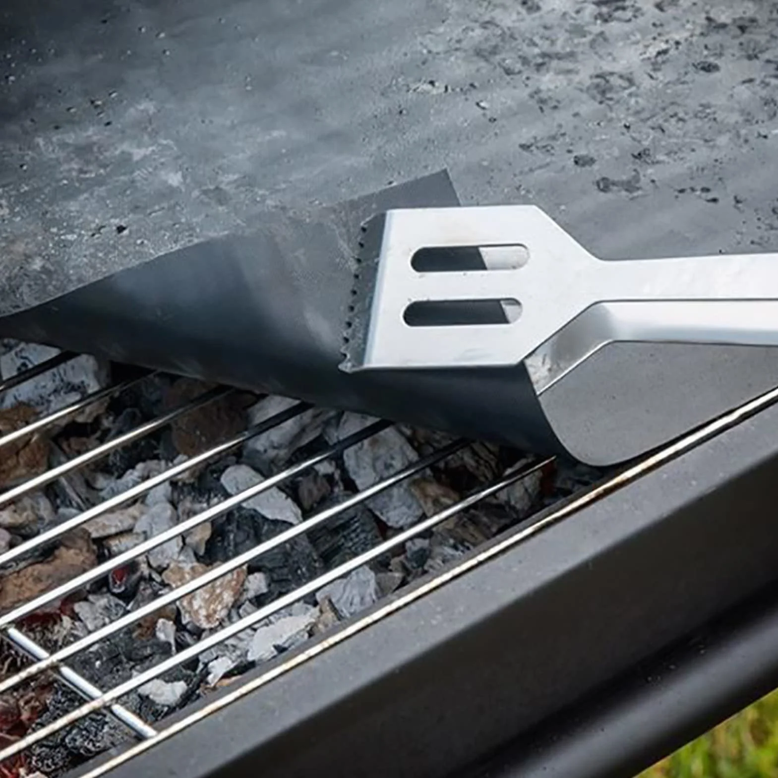 BBQ 5-częściowy zestaw mat do grillowania, nieprzywierające, do grilla gazowego, wielokrotnego użytku, do grilla na węgiel drzewny, grilla elektronicznego, piekarnika