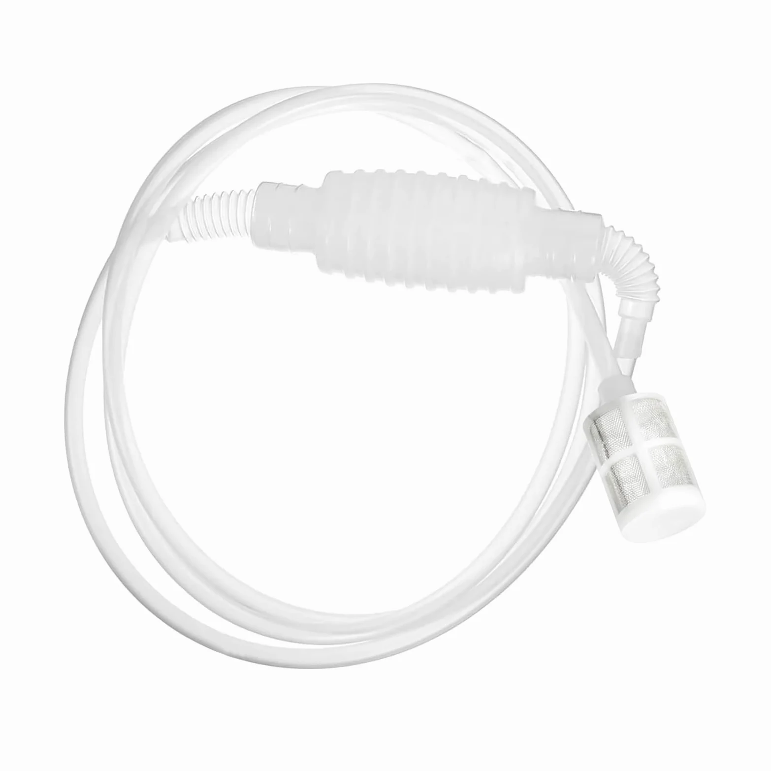 volumoon Syfon z filtrem z miękką rurką, filtr do parzenia syfonu ręcznego z filtrem, wielokrotnego użytku rura filtrująca do syfonu piwa, plastikowa pompa syfonowa do produkcji piwa i wina (270 cm)
