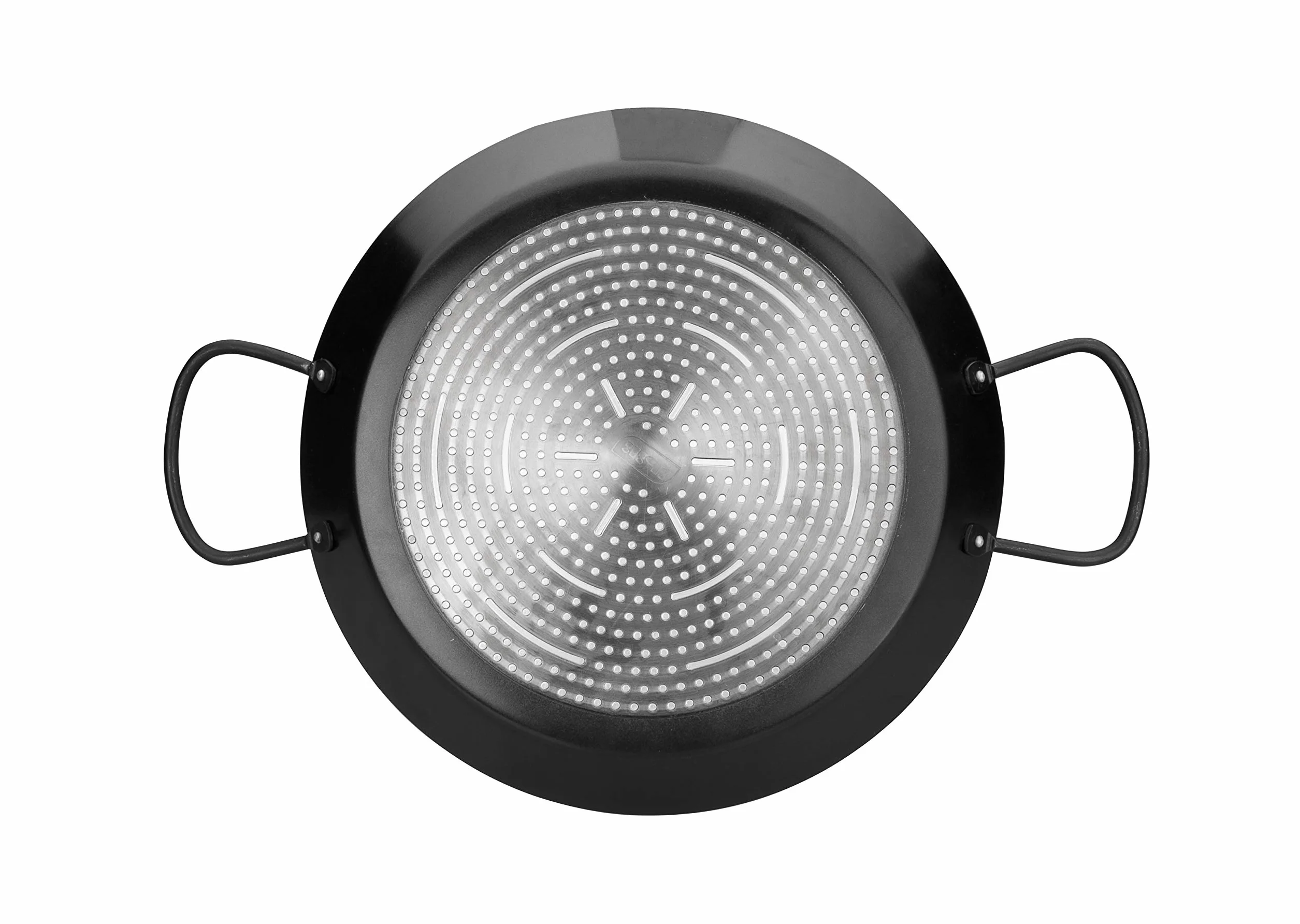 Ibili Patelnia do paelli Inducta, 34 cm, aluminium, powłoka zapobiegająca przywieraniu, 6 porcji, odpowiednia do płyty indukcyjnej