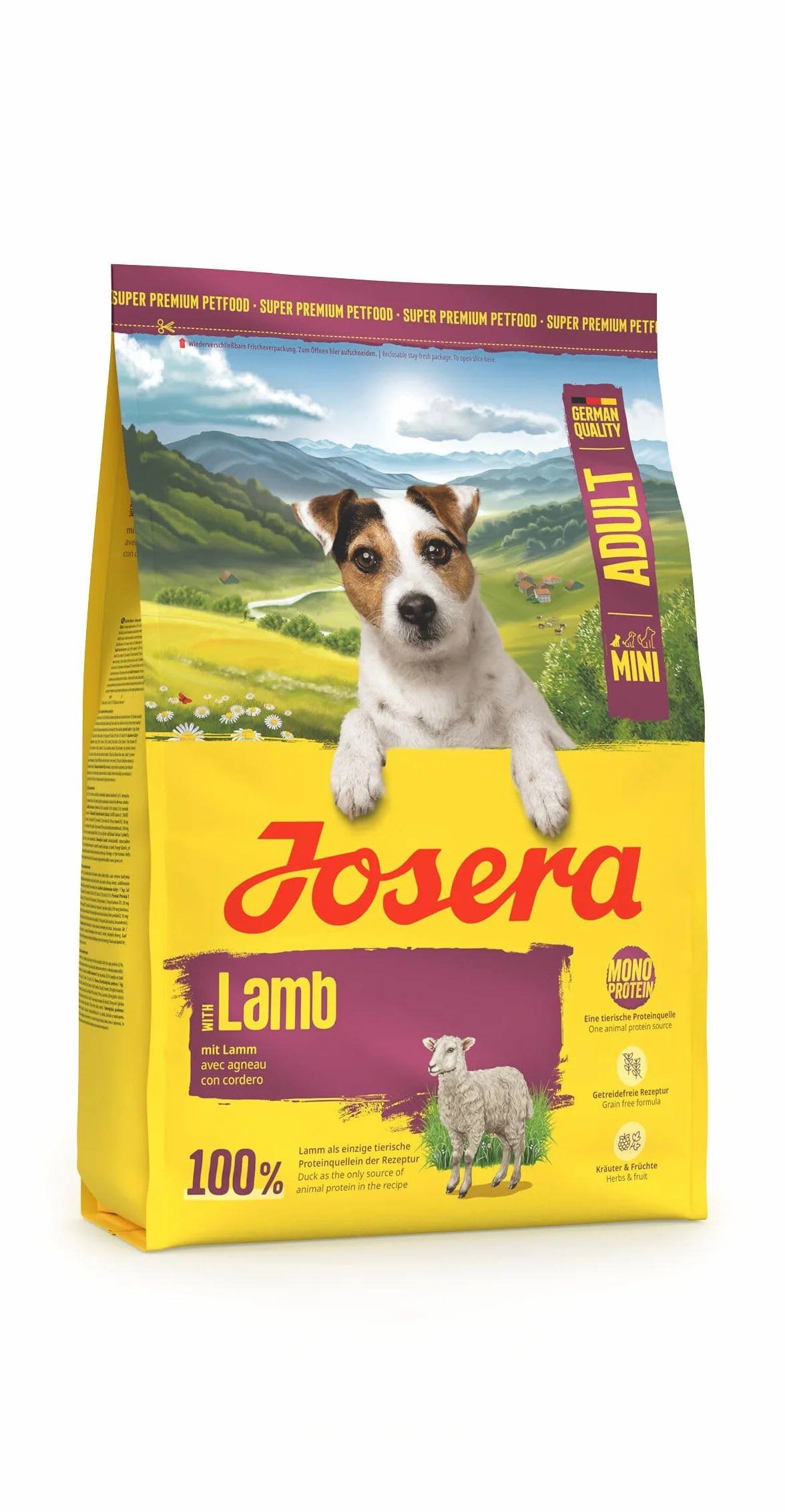 JOSERA Mini jagnięcina sucha karma dla dorosłych psów małych ras 3 kg