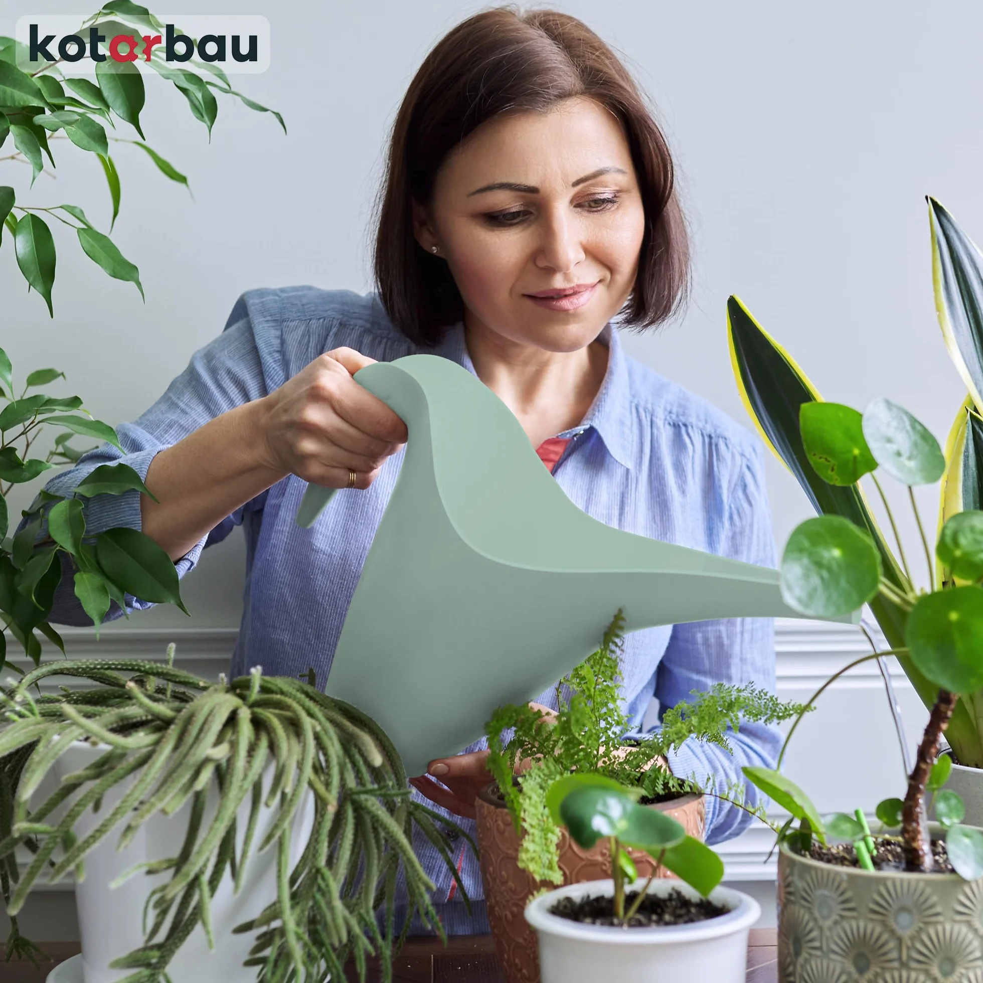 KOTARBAU® Konewka Żyrafa Plastikowa - 1,5 L - Konewka Domowa - Podlewanie Roślin - Szałwia