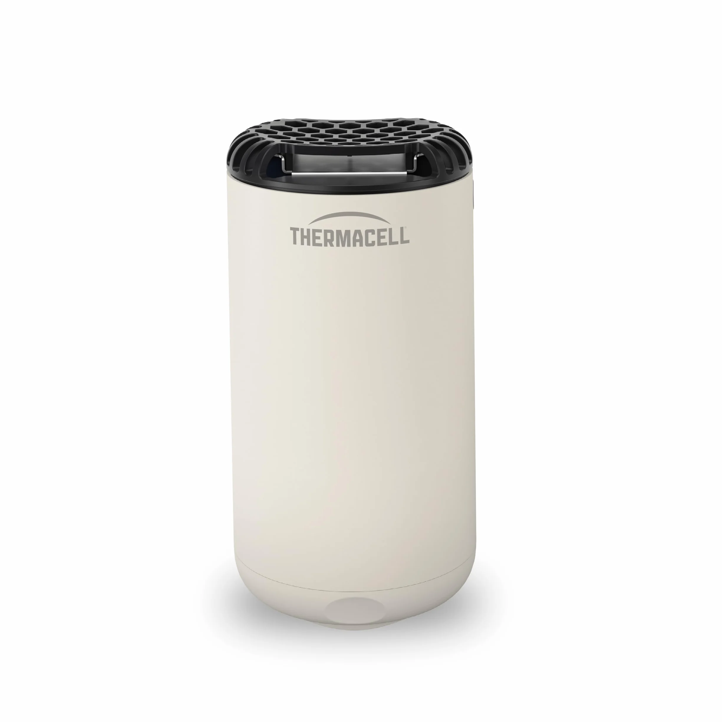 THERMACELL Dyfuzor do odstraszania komarów i komarów, do użytku na zewnątrz, do ogrodu, na taras, bezprzewodowy, Nomad, obszar ochrony 20 m², szybki efekt, bezwonny, bez wkładów w zestawie, biały