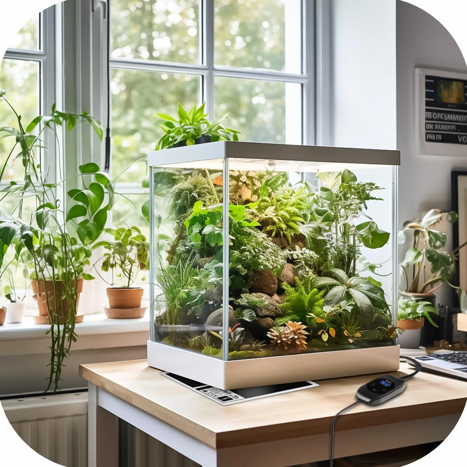 Mata grzewcza z termostatem LCD Terrario Amarillo 5W