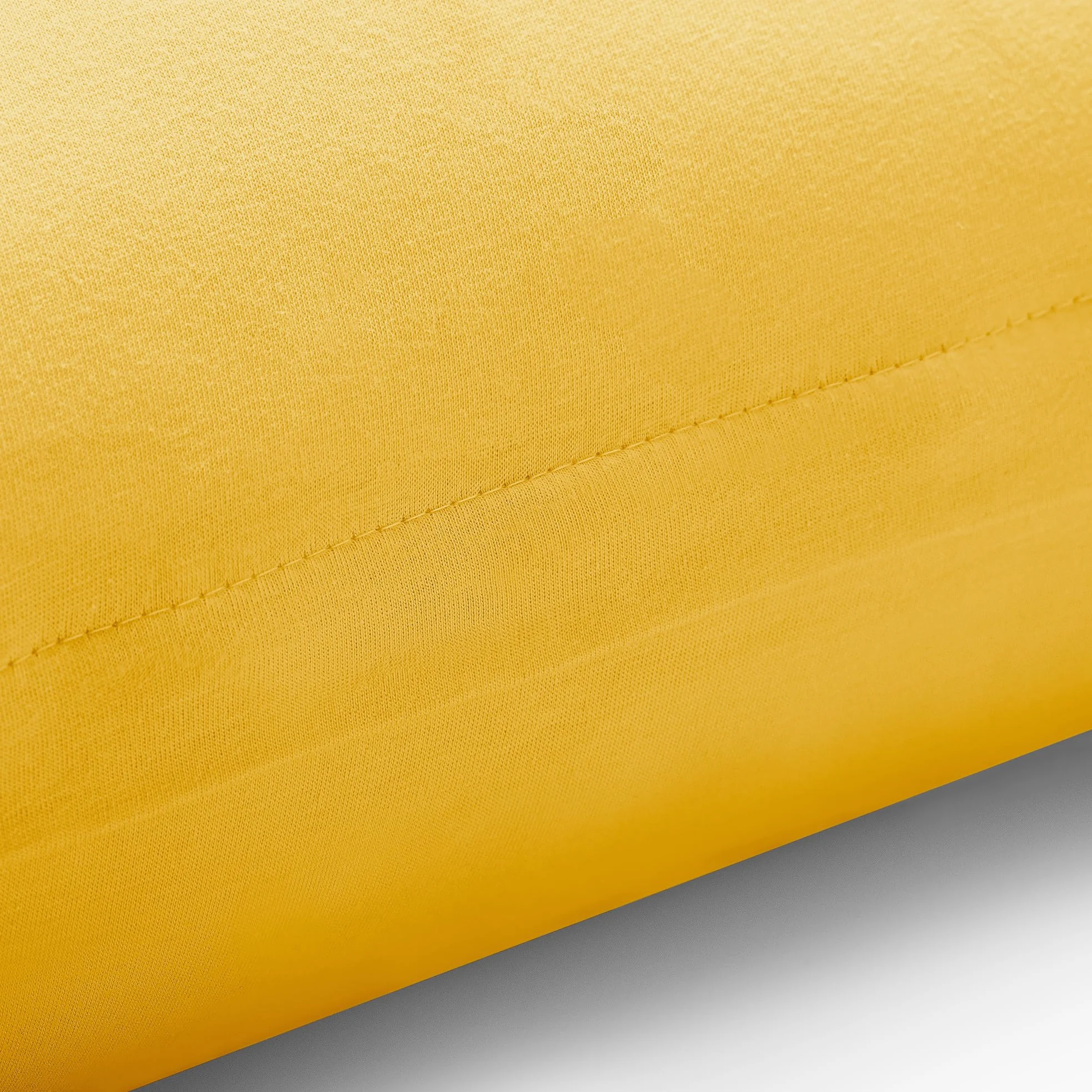 DecoKing Bursztynowe poszewki na poduszkę 40 x 80 cm, dżersej, 100% czesana bawełna, zamek błyskawiczny, żółte, 2 sztuki