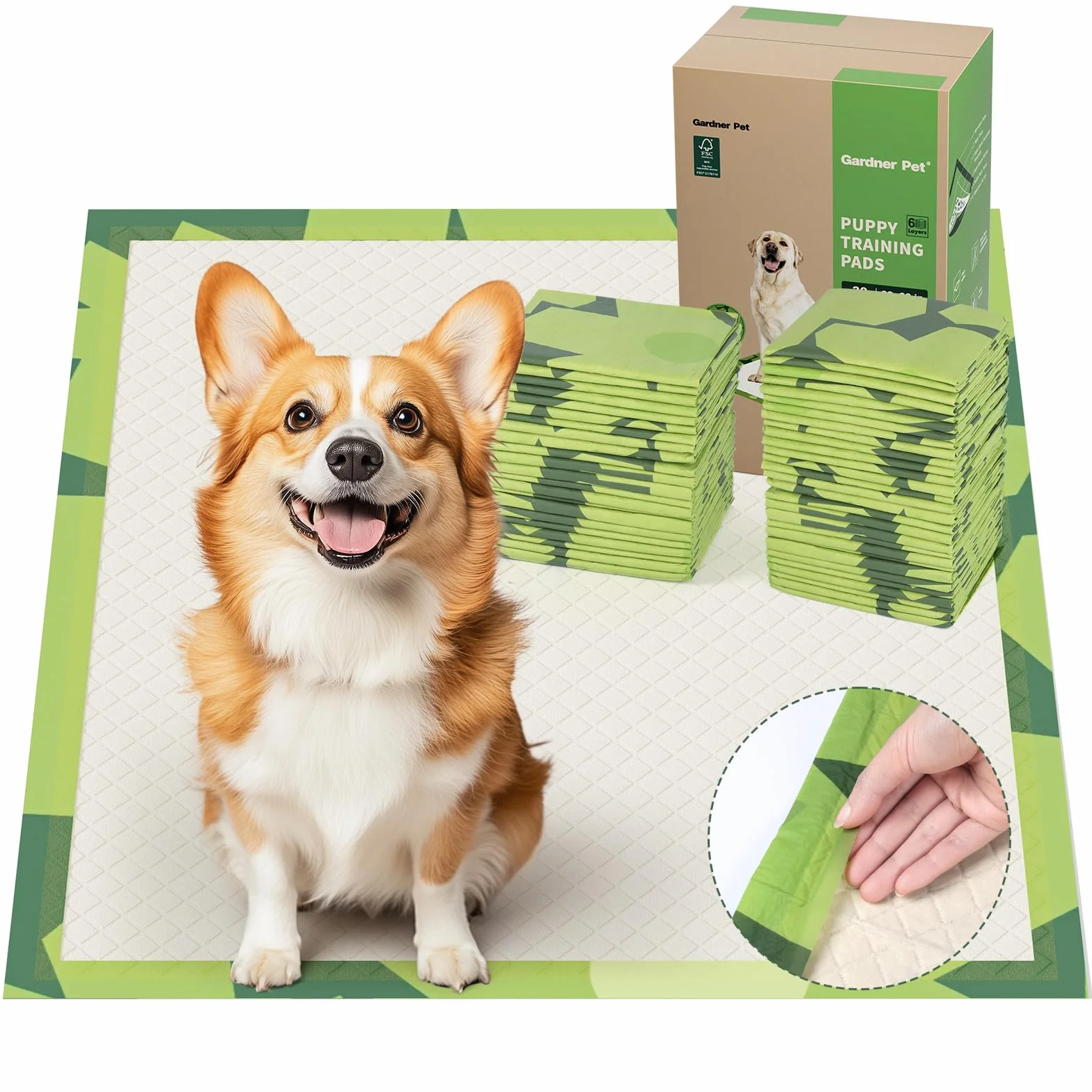 Gardner Pet Jednorazowe podkładki dla szczeniaka XL 71 cm x 76 cm chłonne szczelne 30 sztuk
