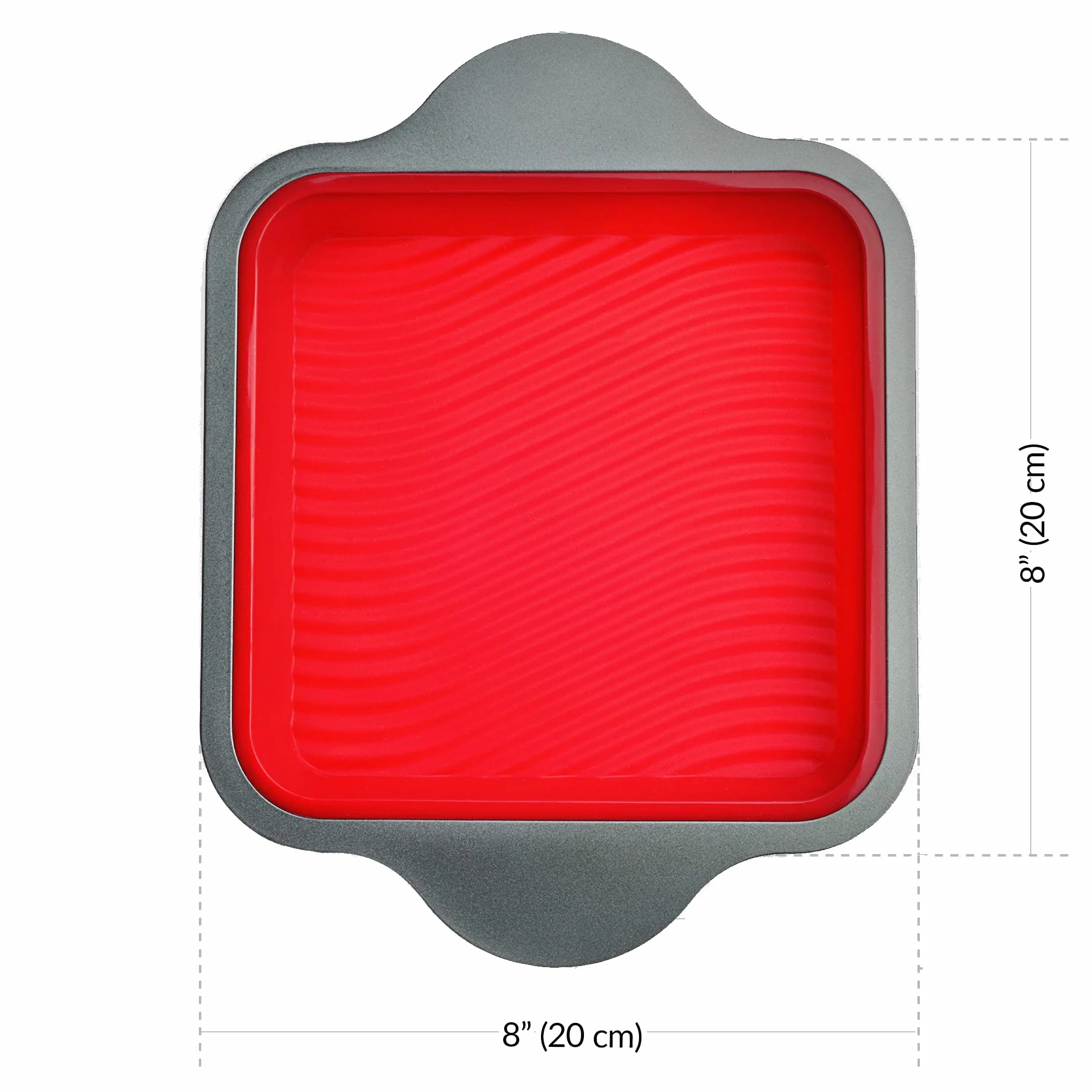 Boxiki Kitchen Nieprzywierająca forma silikonowa do 8 x 8 (silikonowy)