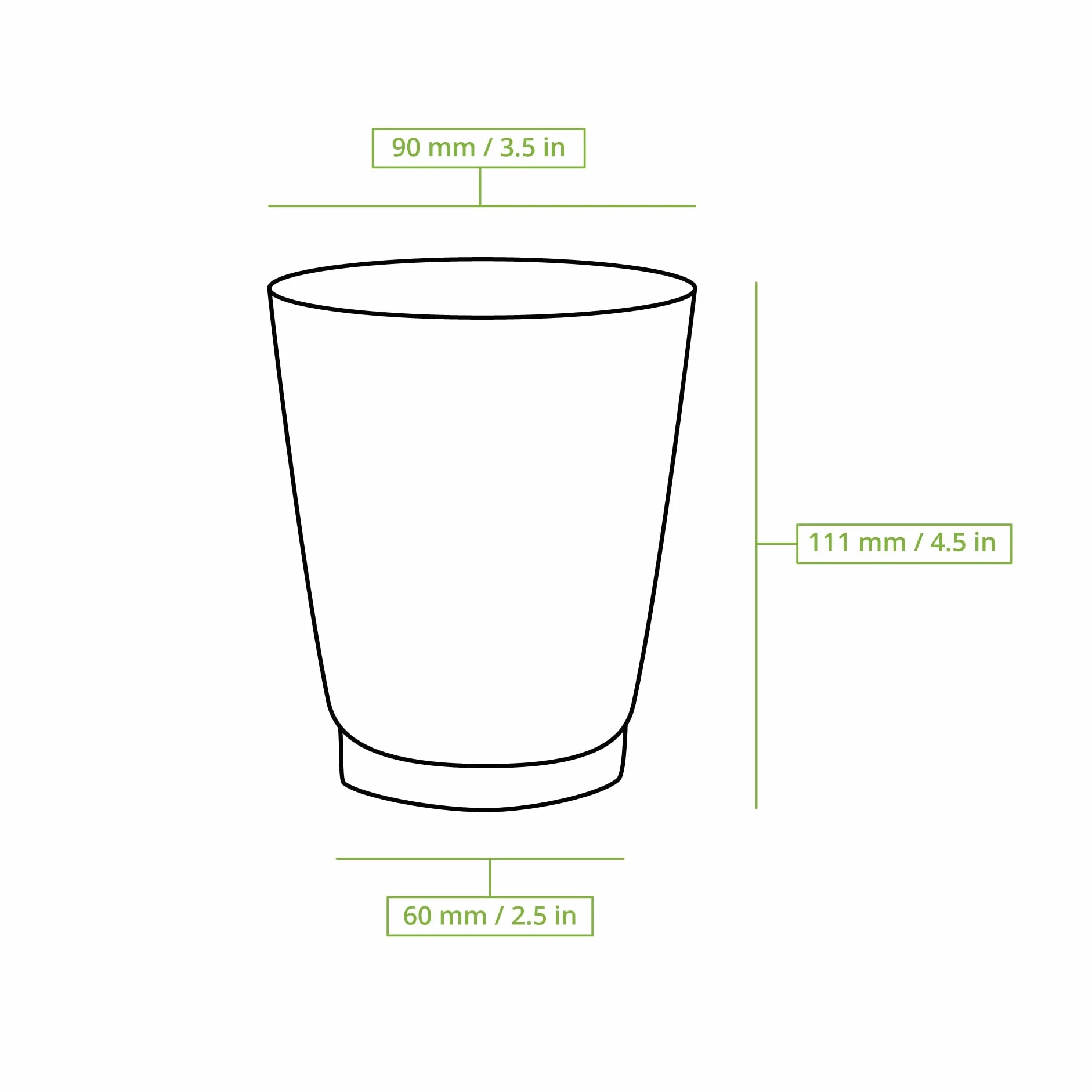 BIOZOYG 25 sztuk kubków do kawy, izolowane kubki papierowe 300 ml, Ø 90 mm, białe/brązowe, ryflowane, bez plastiku, zrównoważone materiały, jednorazowe kubki do grzanego wina