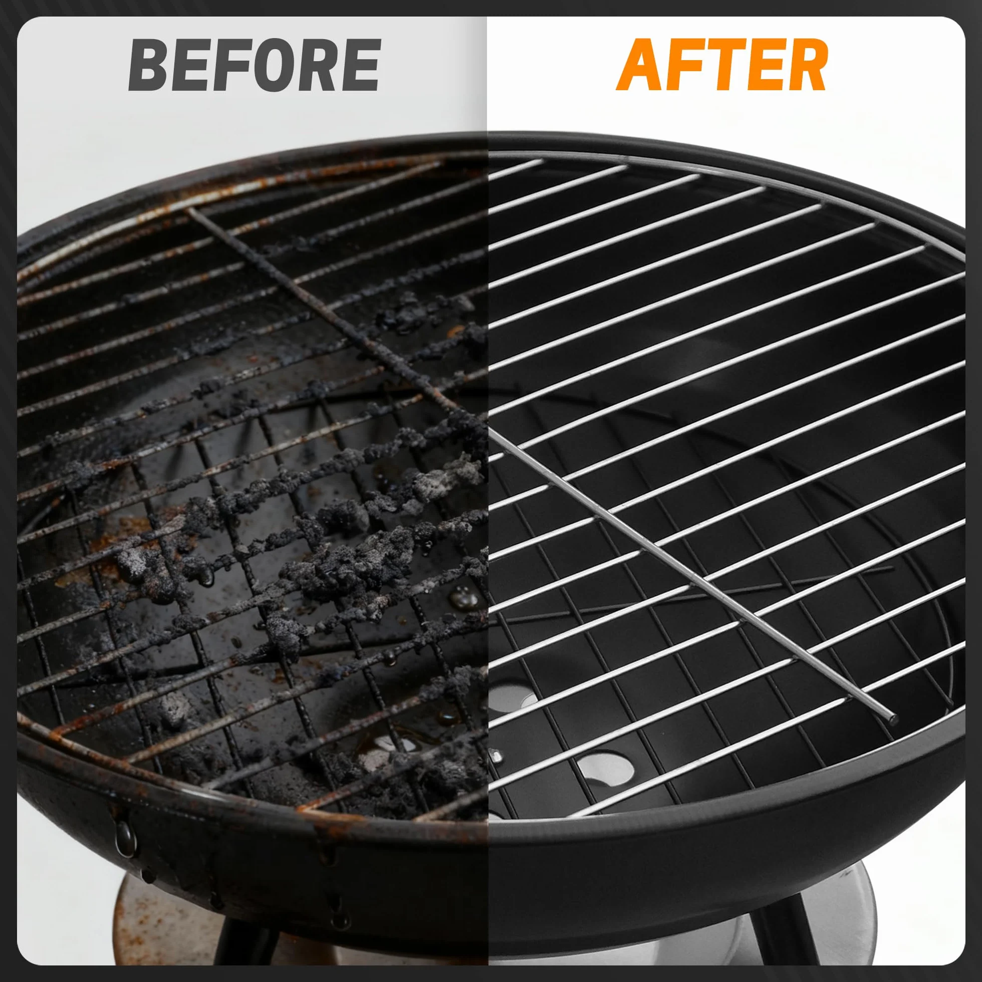 Szczoteczka do czyszczenia grilla BBQ, 3 w 1, z tkanego drutu, do rusztów grillowych, ze stali nierdzewnej, do grilla gazowego, węglowego, elektrycznego i na podczerwień, 18 cali