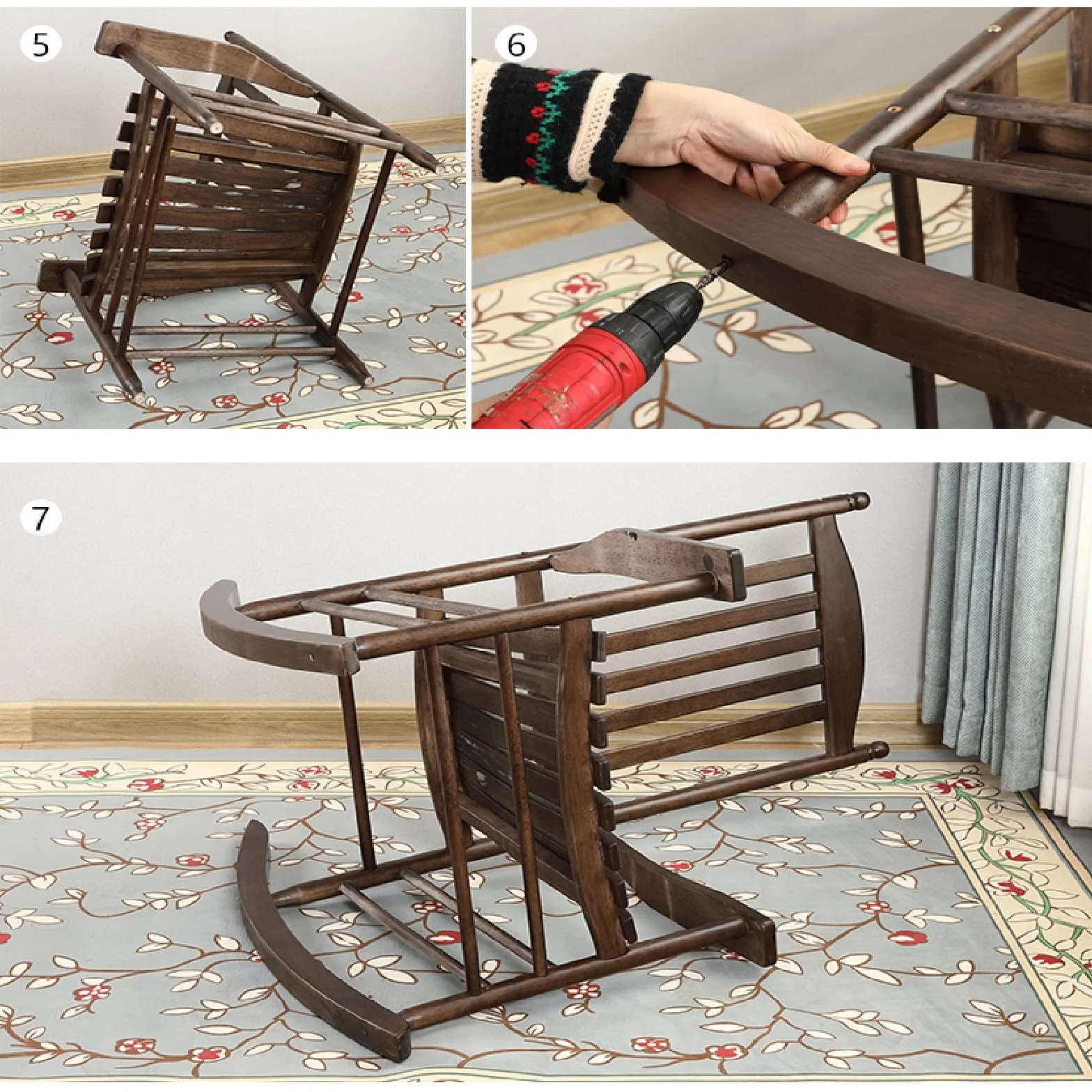 Rocking chairs,wooden rocking chair,outdoor rocking chairs,outdoor wooden rocking chair,With oversized high back and large seating surface, it is suitable for garden, lawn, patio porch, fire pit (Col