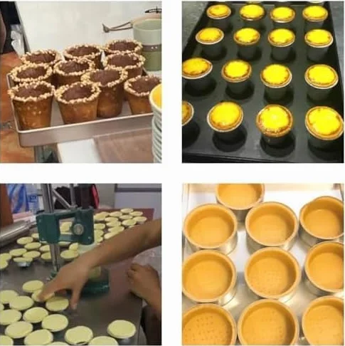 Maszyna do wyciskania tarty jajecznej – ręczne narzędzie do robienia muszli do ciasta kremowego, forma do formowania ręcznego do pieczenia ciast i muszli waflowych