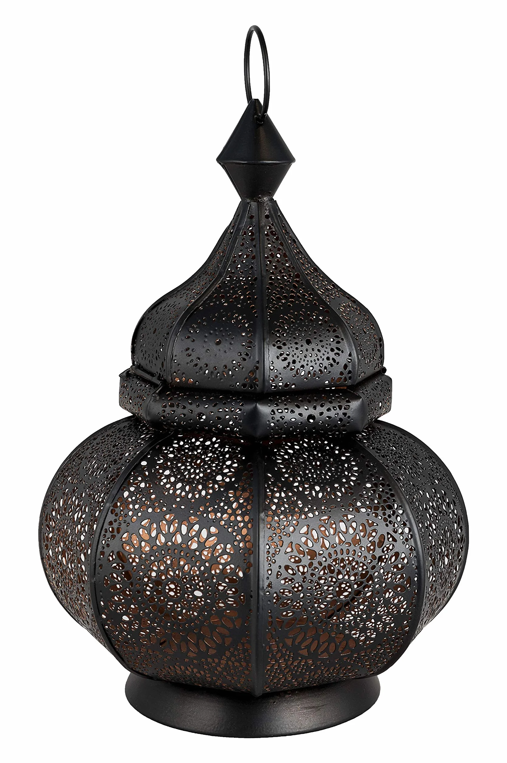 Marrakesch Orient & Mediterran Interior Marokańska Lampa Vintage, Metal, Czarny, 30 cm