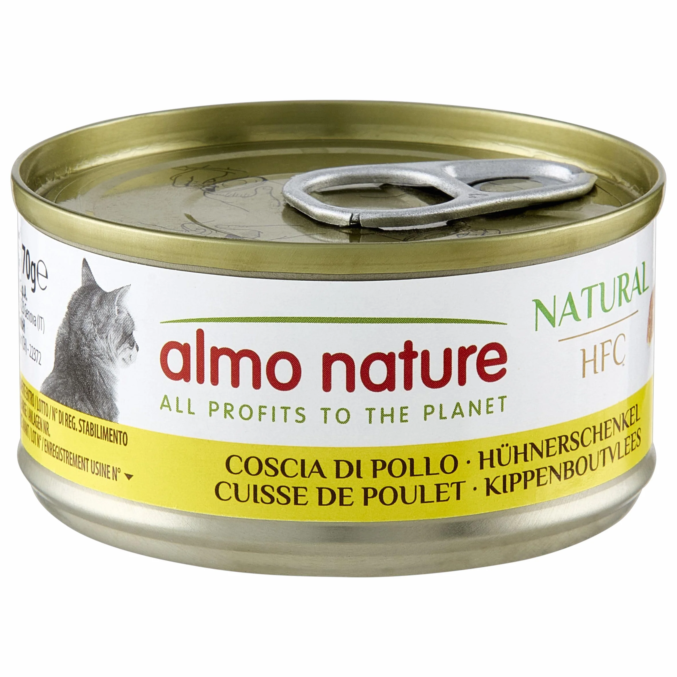 almo nature Megapack Udko z kurczaka - mokra karma dla dorosłych kotów w 100% naturalna - opakowanie 6 x 70 g puszki