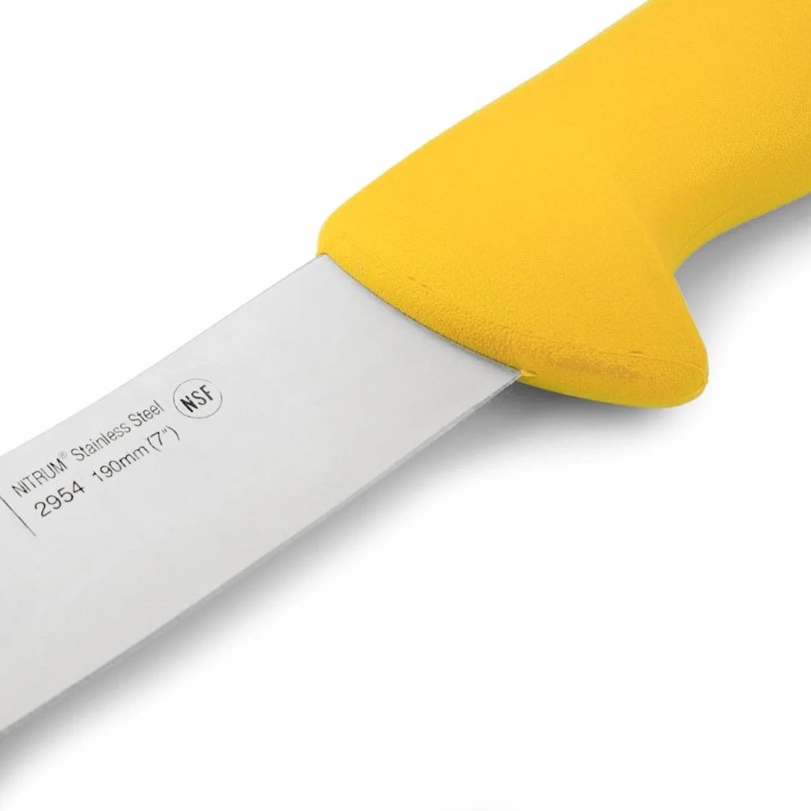 Arcos 295400 seria 2900 skórka nóż nóż nitrm 190 mm (7,48 cala) - uchwyt polipropylenowy żółty kolor, stal nierdzewna 18/8