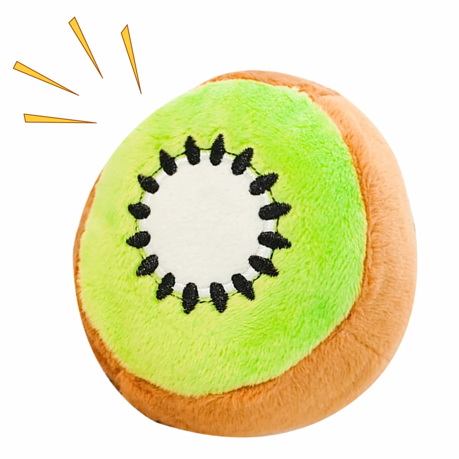 Squeaky Dog Toys, Chew Toys with Fruit Design for Mental Enrichment & Training