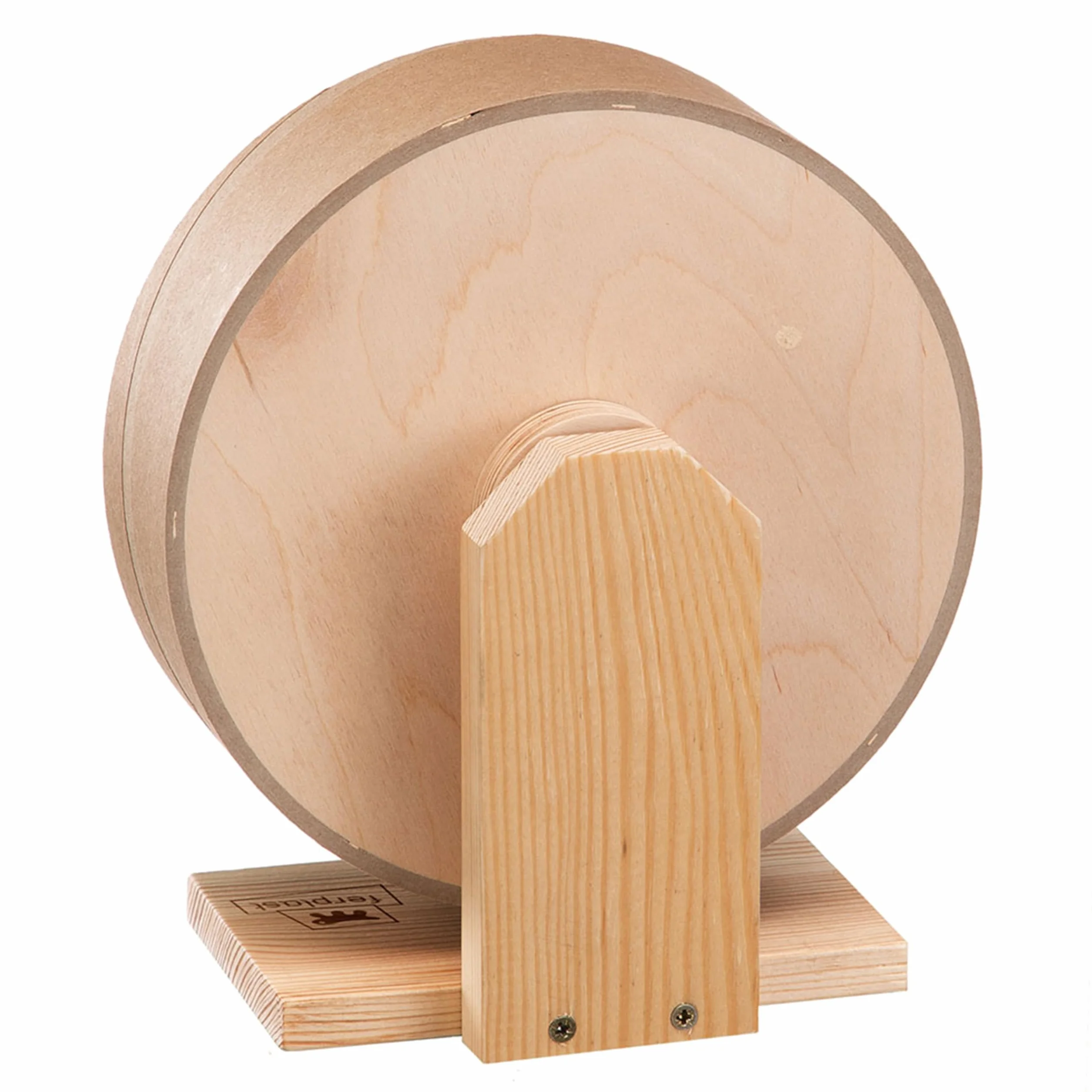 Ferplast Drewniane koło dla chomika, drewniane zabawki dla chomików, myszy, koło jezdne, średnica 21 cm