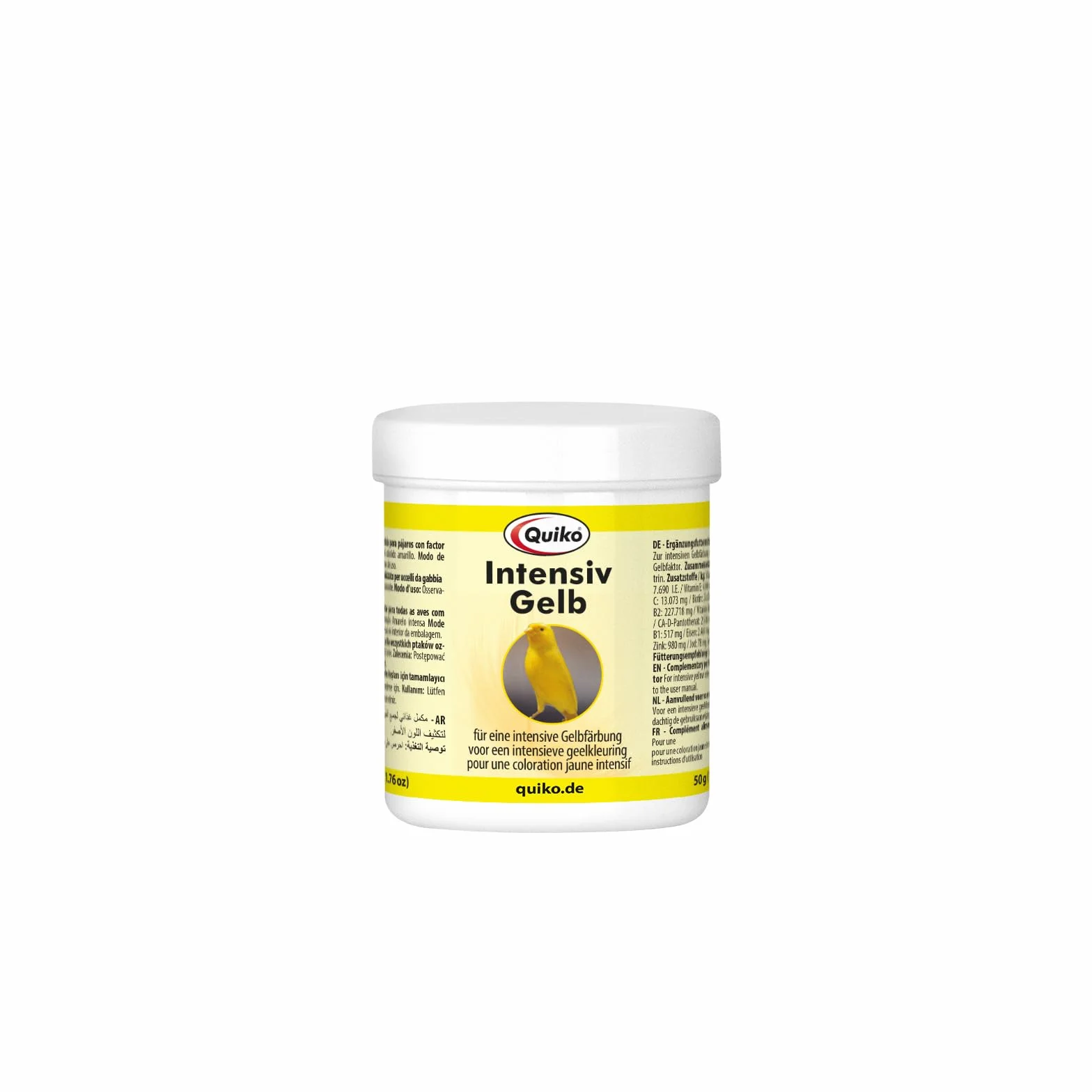 Quiko Intensive Yellow 50g - Karma uzupełniająca dla ptaków ozdobnych