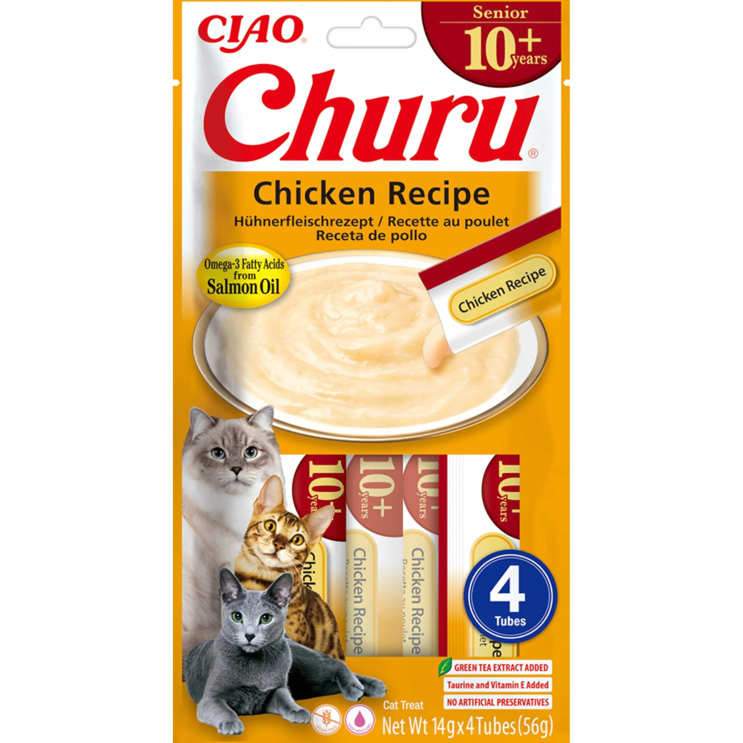 INABA Churu Puree Kremowe przysmaki dla kotów z kurczakiem 56 g