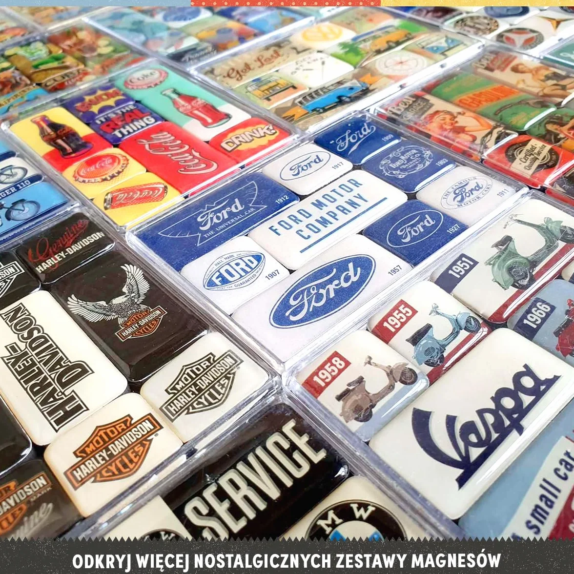 Nostalgic-Art Retro magnesy na lodówkę, 9 sztuk, Mediterranean – Pomysł na prezent do kuchni, zestaw magnesów, Styl vintage