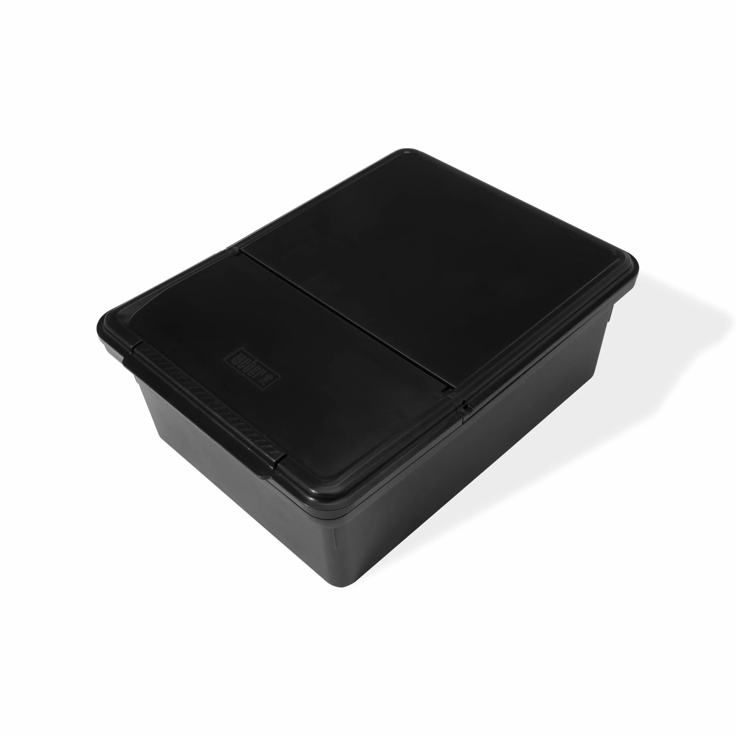Weber Works - Pojemnik na Grillowanie na Zewnątrz, do Serii Weber SLATE, z Wytrzymałym Klapowanym Pokrywem, Łatwe Przechowywanie Narzędzi do Grillowania - Czarny (3400107)