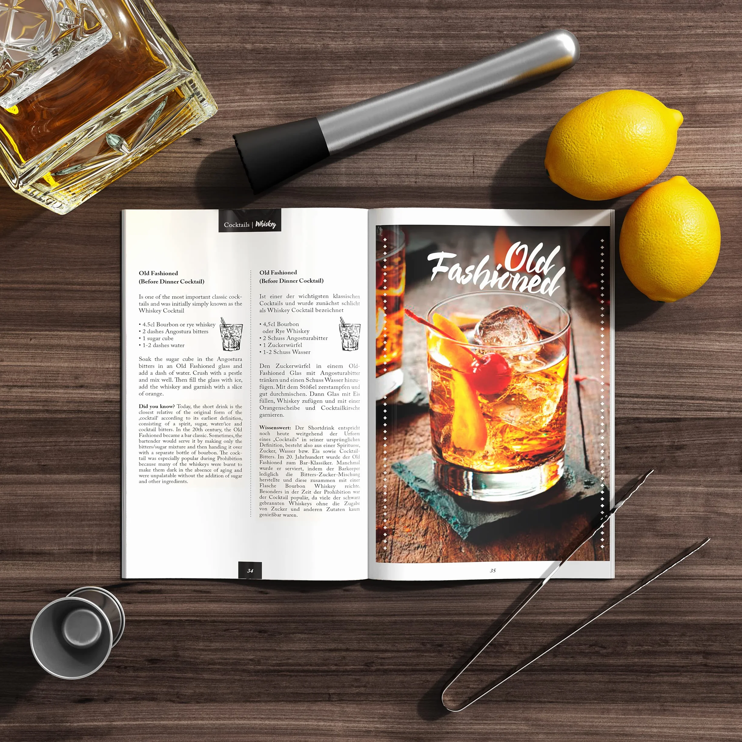 Zestaw koktajlowy z uchwytem + Przepisy Book: Profesjonalny Cocktail Shaker Akcesoria barowe Stal nierdzewna Miarka Jigger Słomki Mojito GinTonic Martini Vodka Barmański Prezent Kobiety Mężczyźni