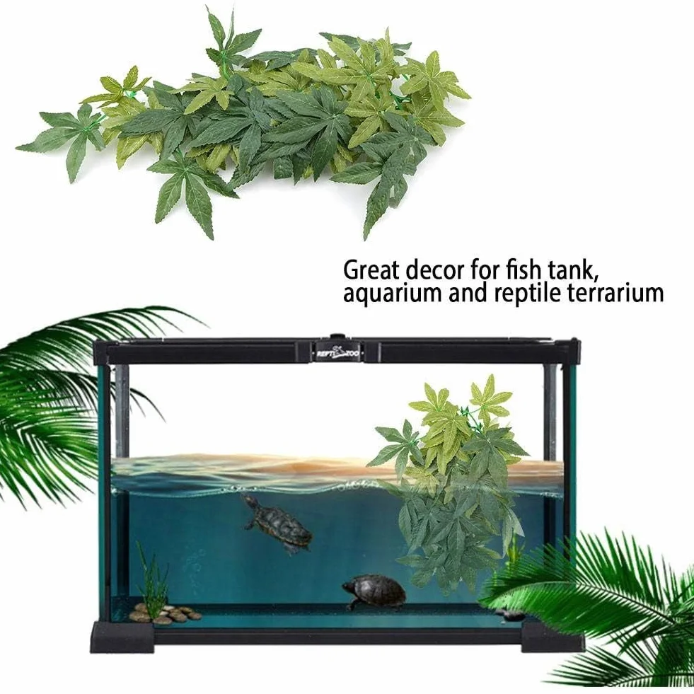 Sztuczne rośliny do akwarium z przyssawką, zielona trawa dekoracja do terrarium