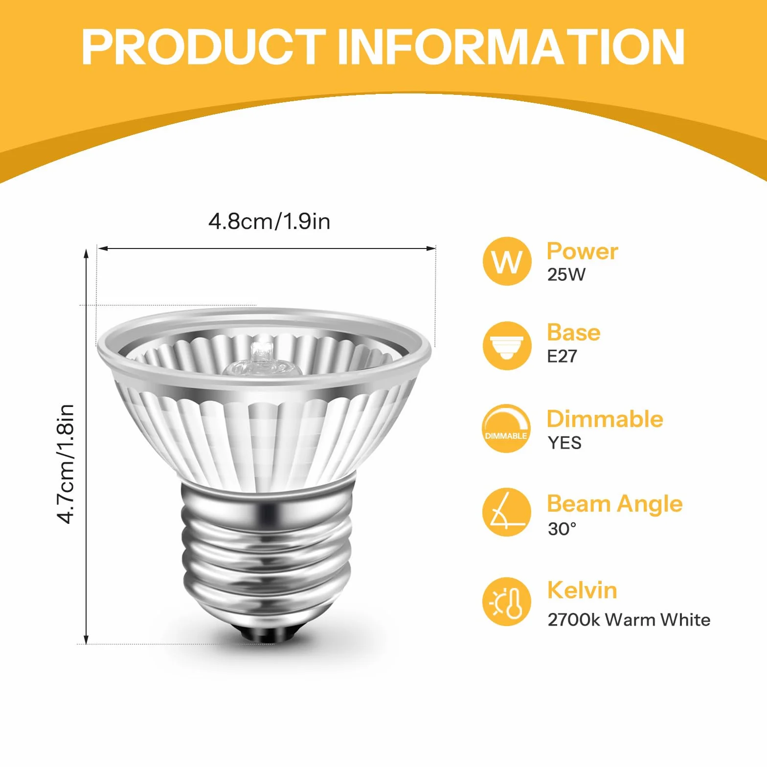 Caldarax Terrarium E27 Lampa grzewcza do ściemniania, 25 W UVA UVB Żółw Ogrzewanie Lampa grzewcza AC 230 V, żarówka gada Ogrzewanie dla żółwi, węży, jaszczurek, płazów, akwarium, zestaw 2 szt