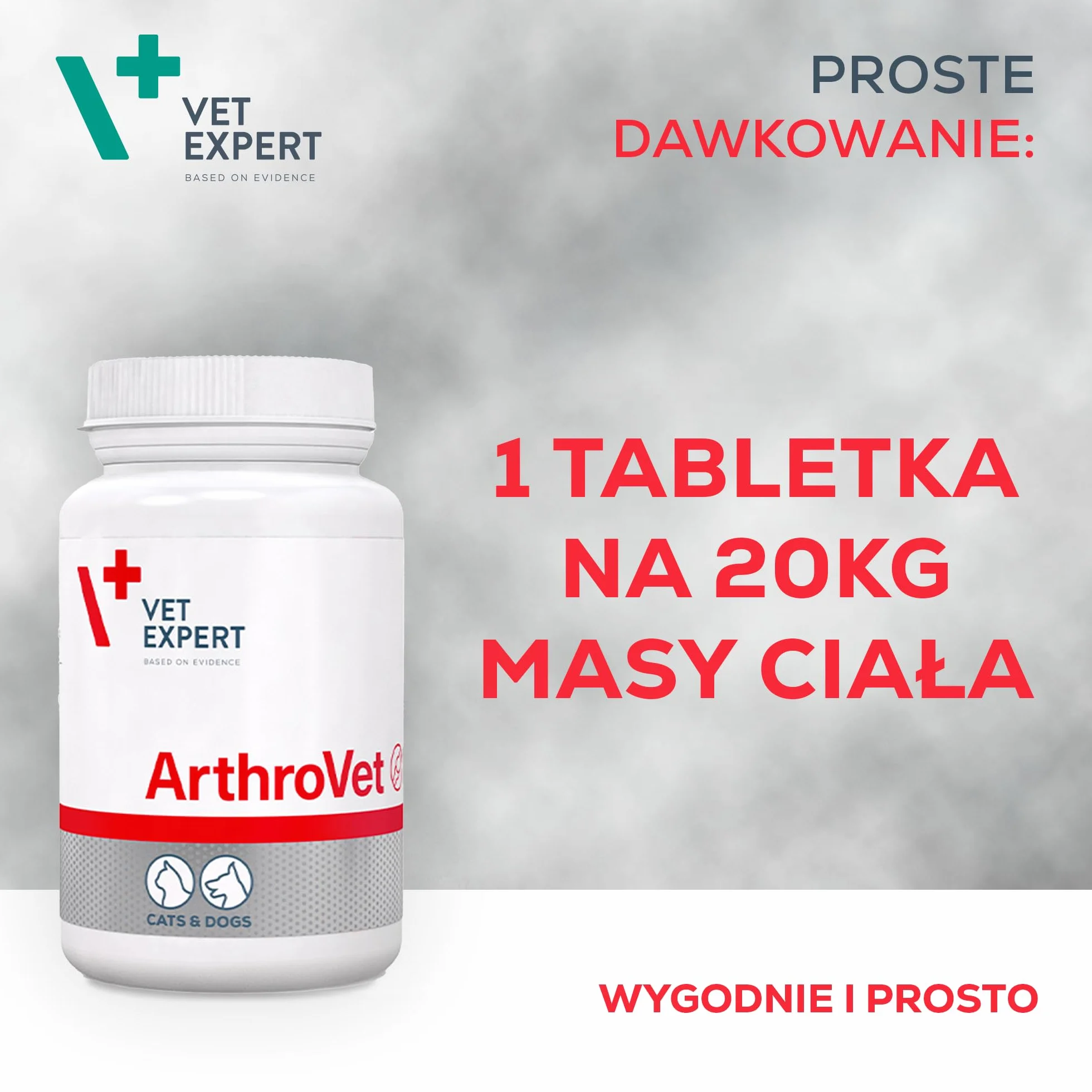 VET EXPERT ARTHROVET - preparat na stawy dla psów i kotów 90 tabletek