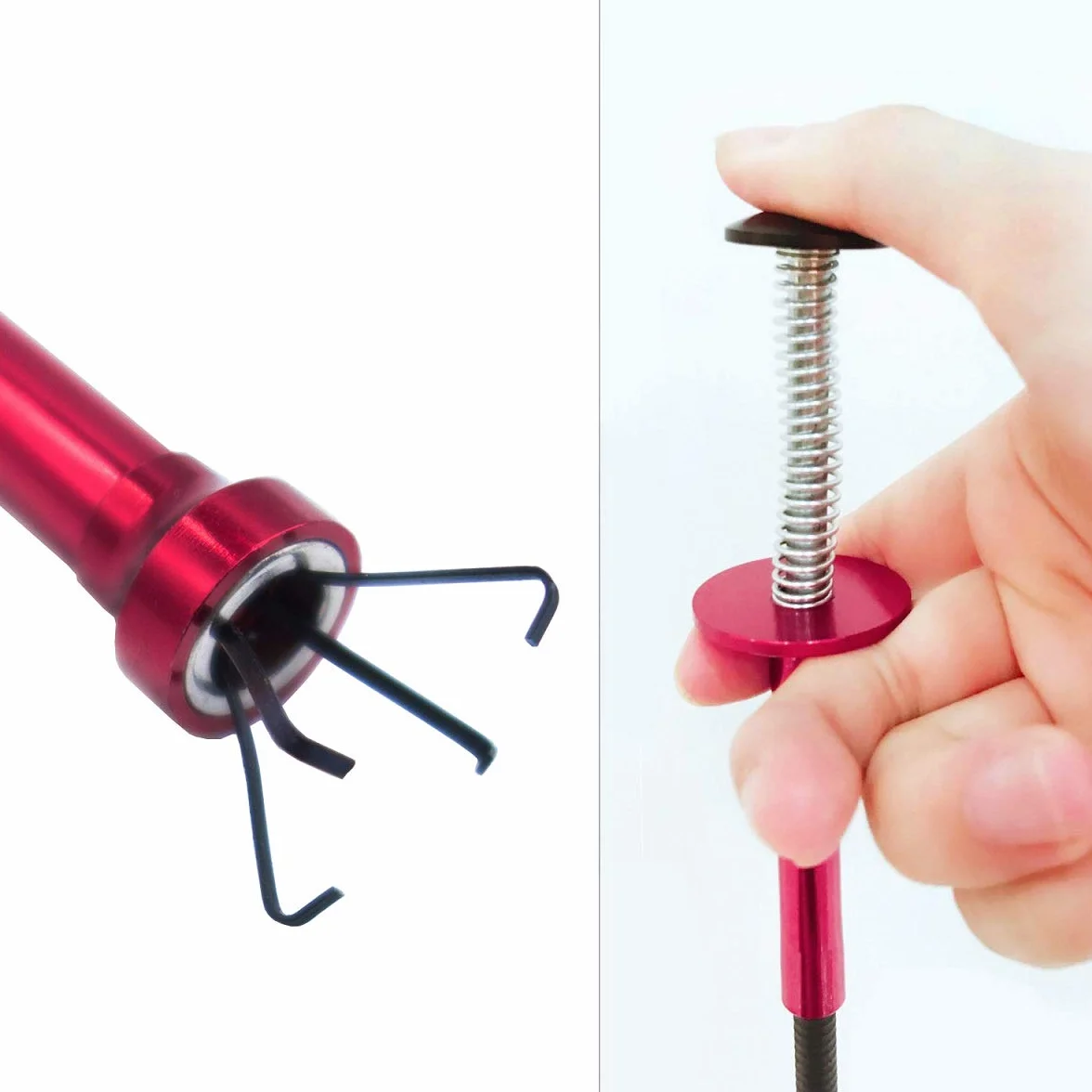VASTOOLS Elastyczny chwytak do pazurów z prętem magnetycznym/71 cm, giętki podnośnik magnetyczny, chwytak 4-palcowy