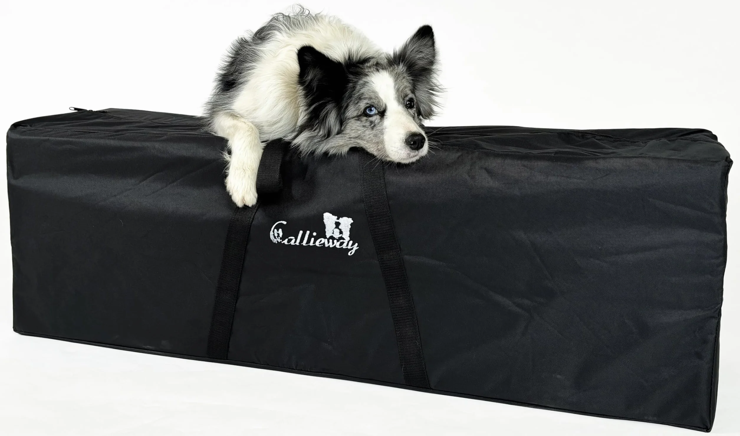 Callieway Agility Soft Skok w dalekim skoku SOSPIRI zgodny z FCI żółty niebieski zestaw 4 stojaki narożne