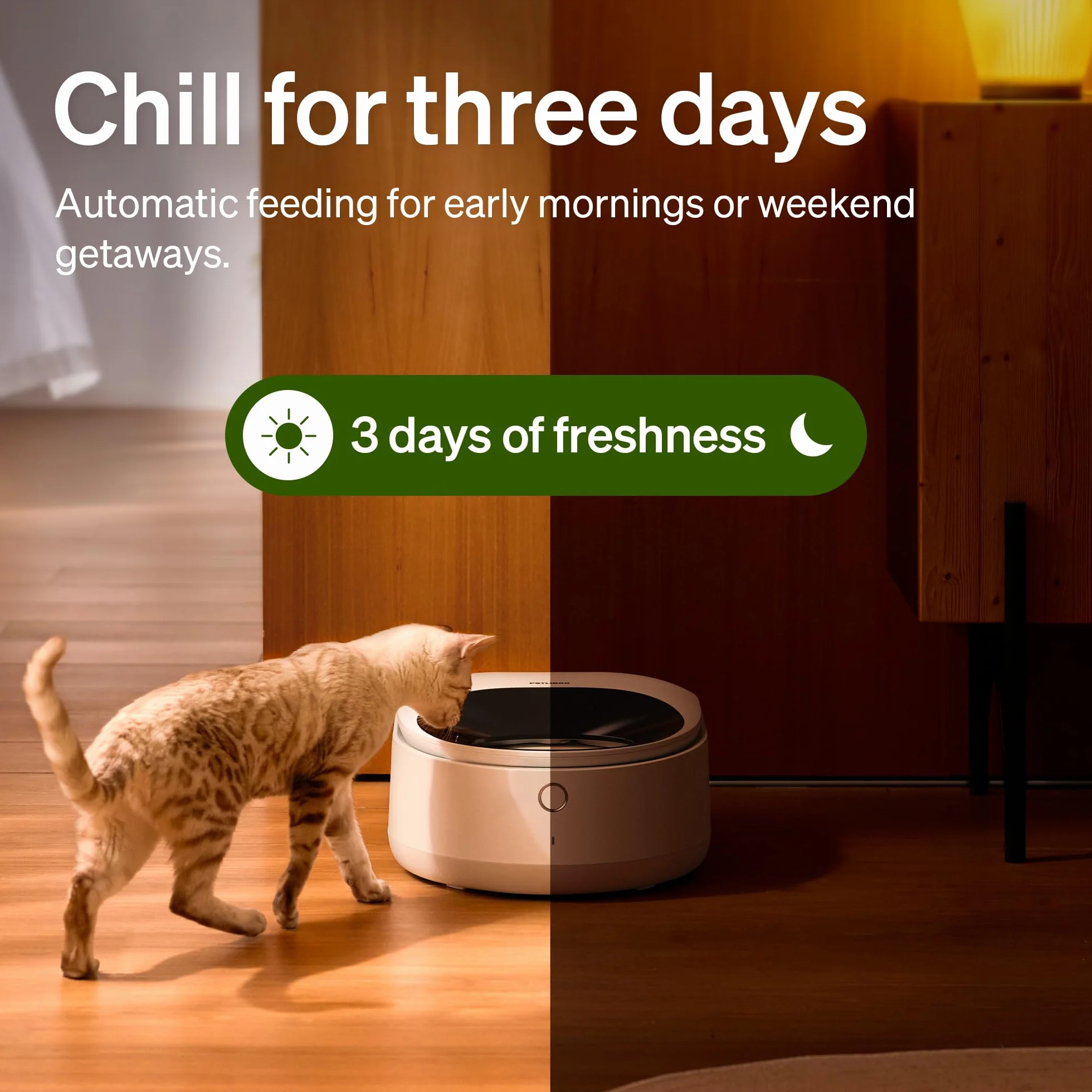 PETLIBRO Automat do karmy dla kotów z chłodzeniem półprzewodnikowym, Wi-Fi Smart App, biały